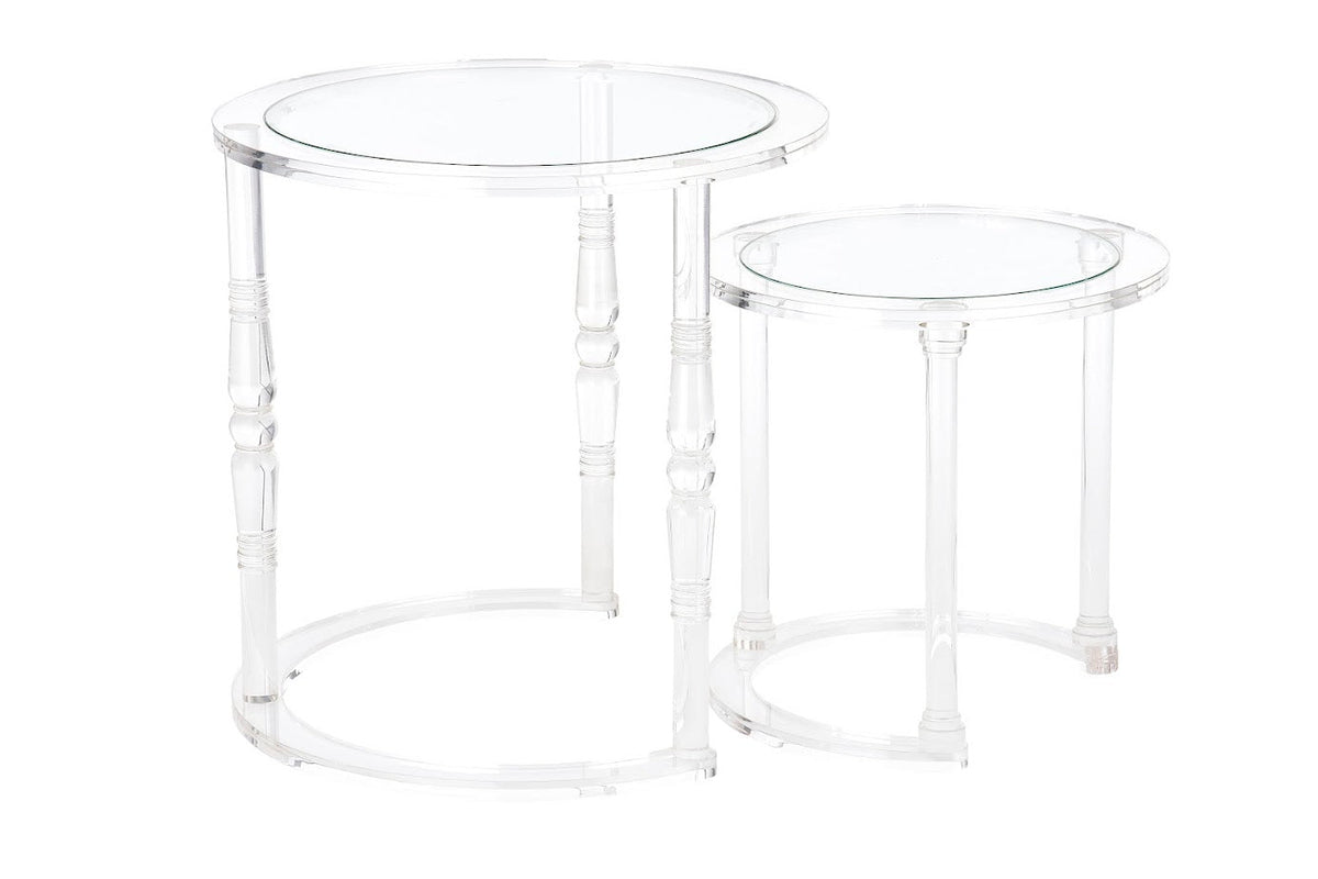 Acrylic side table sets YM-F0355-L/S Table Decors| Roots Furniture