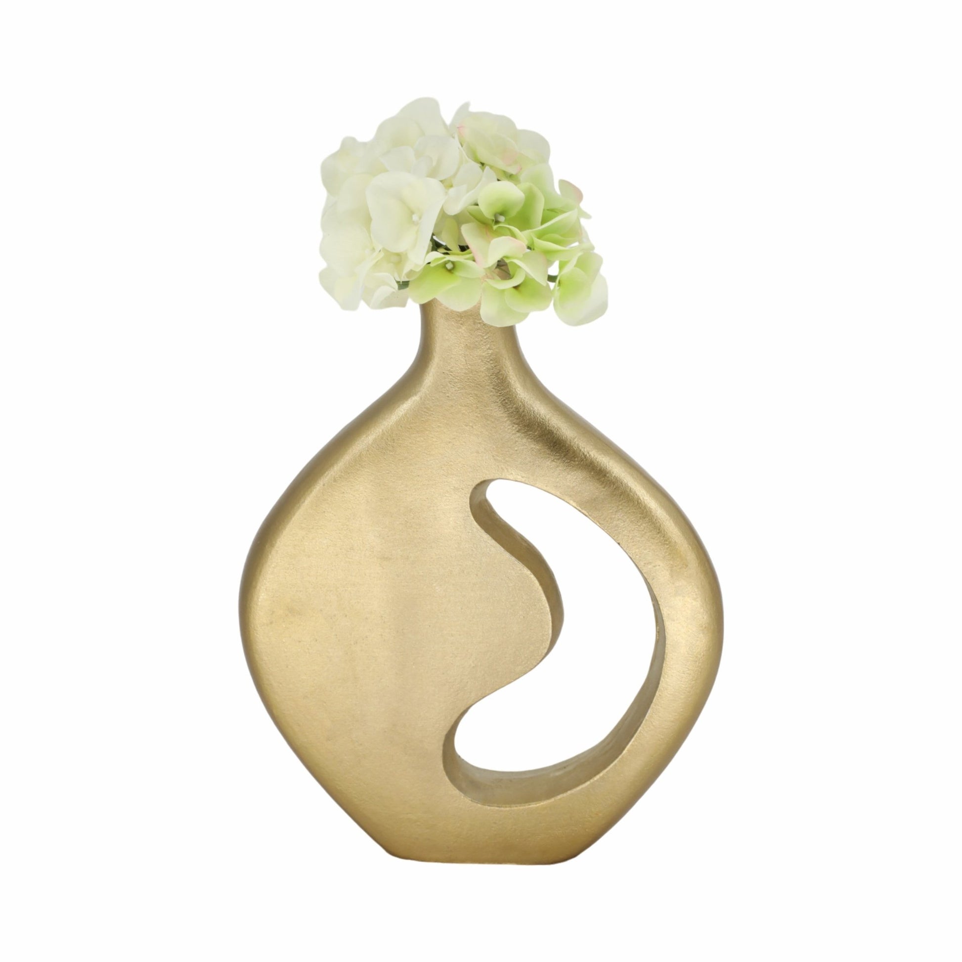 Adair Champagne Metal Vase Vases and Jars| Sagebrook Home