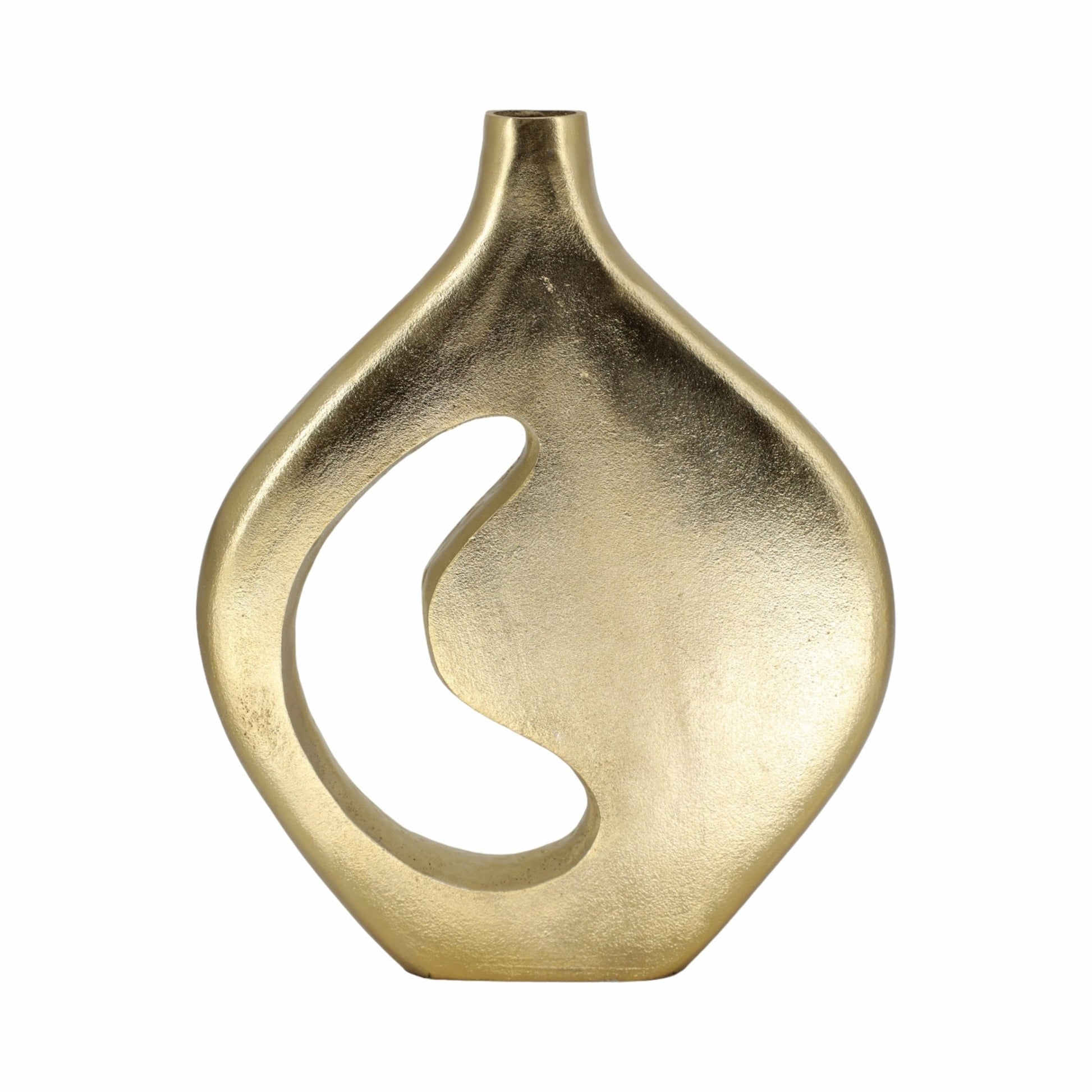 Adair Champagne Metal Vase Vases and Jars| Sagebrook Home