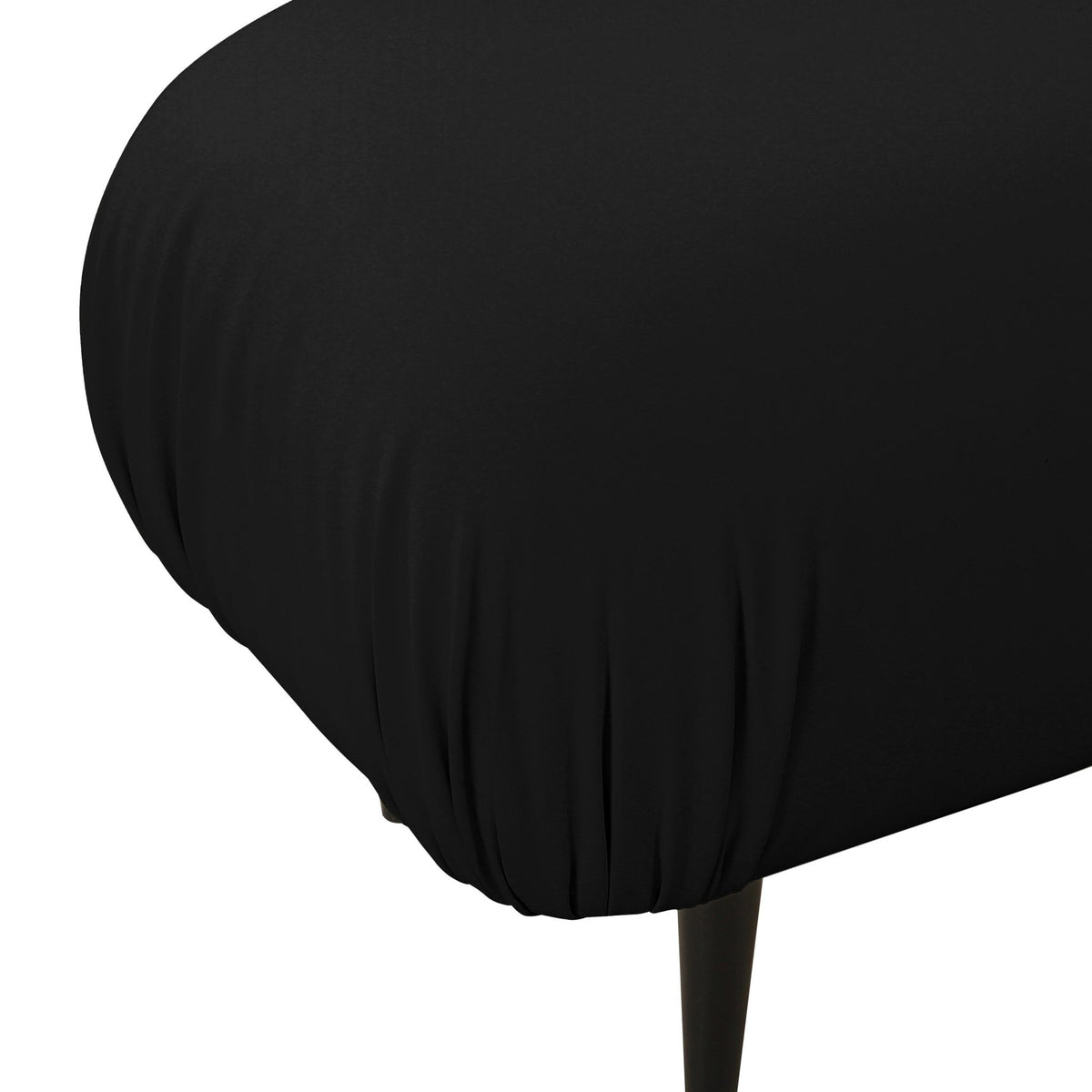 Adalynn Black Vegan Leather Bench Benches| TOV