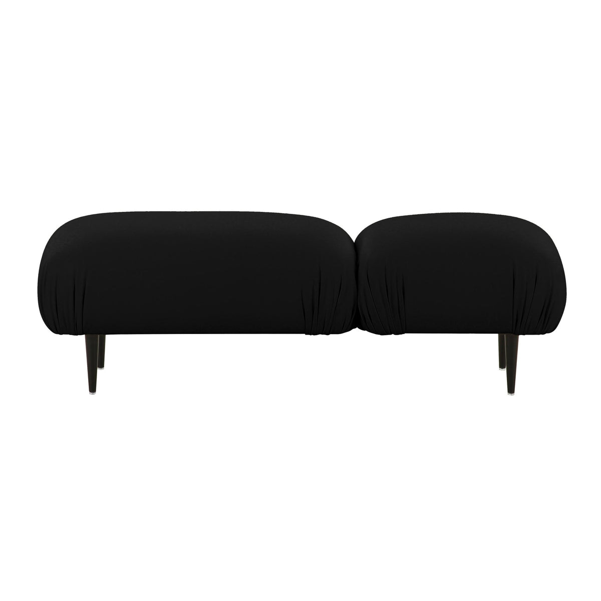 Adalynn Black Vegan Leather Bench Benches| TOV