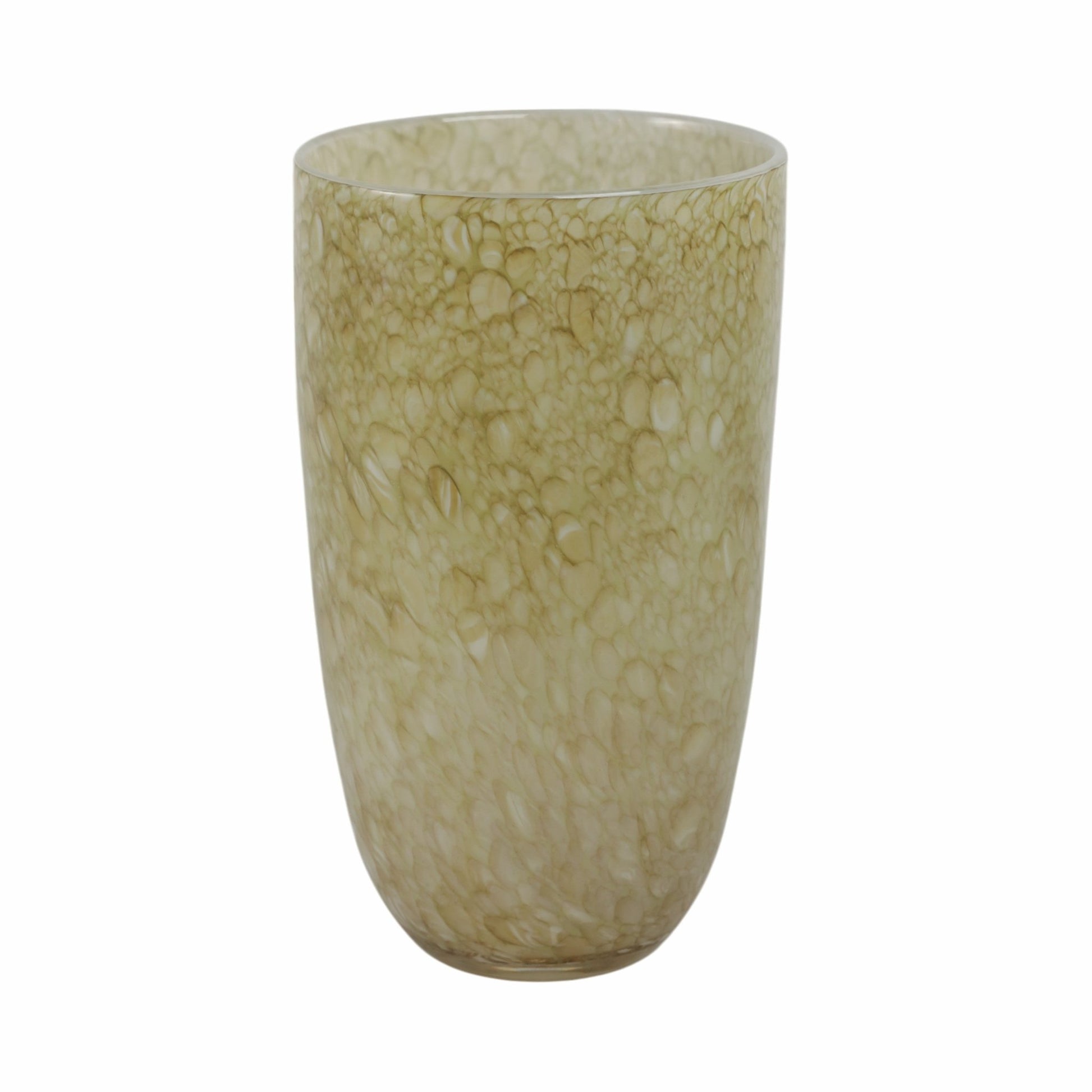 ADDIS&DURBAN GREEN/CREAM GLASS VASE Vases and Jars| Sagebrook Home