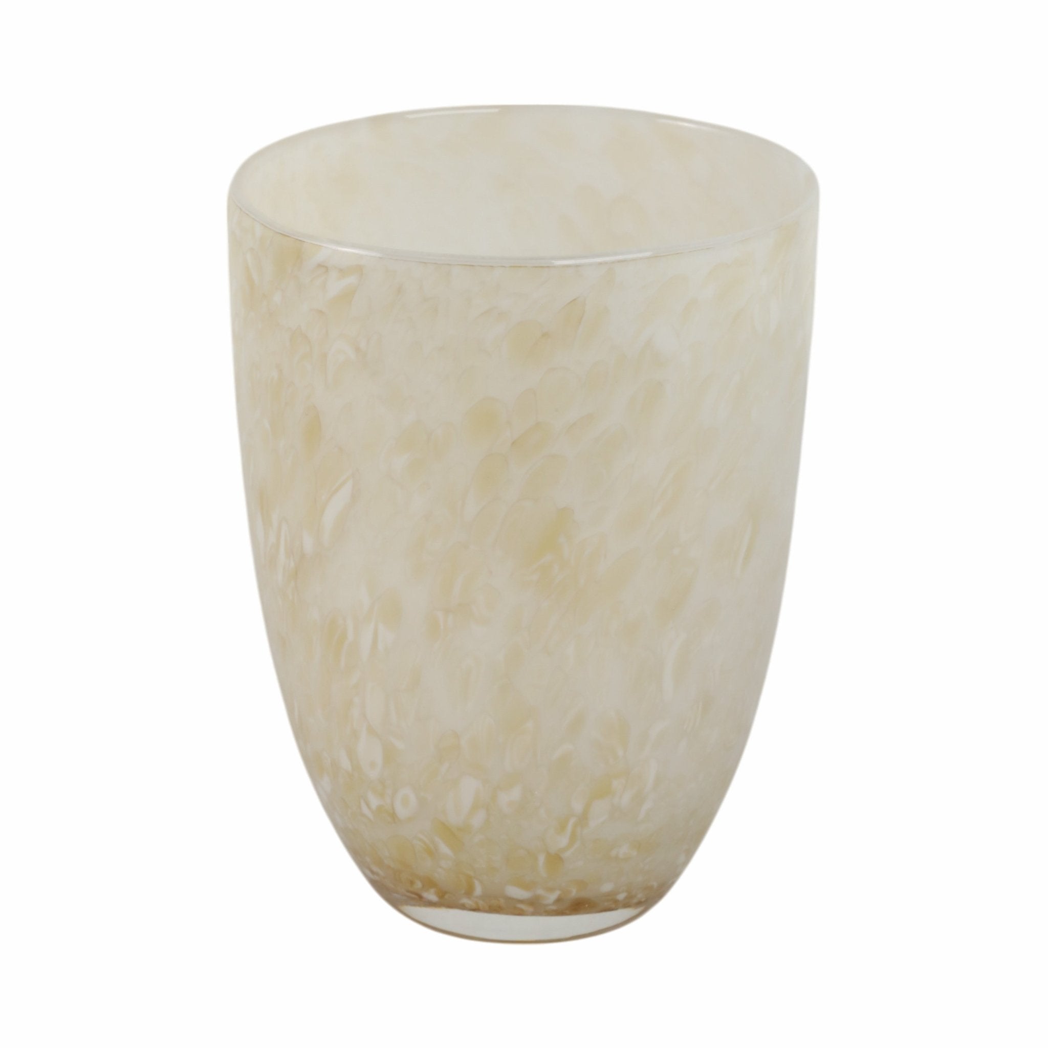 ADDIS&DURBAN GREEN/CREAM GLASS VASE Vases and Jars| Sagebrook Home
