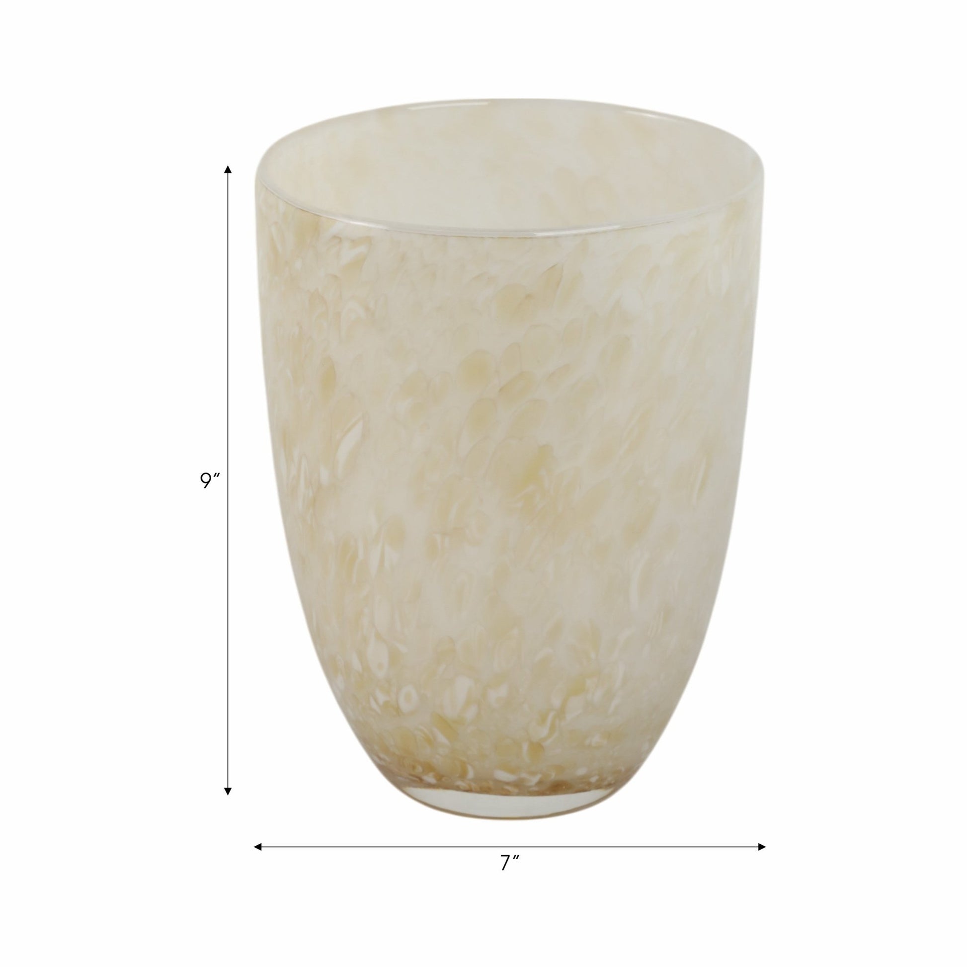 ADDIS&DURBAN GREEN/CREAM GLASS VASE Vases and Jars| Sagebrook Home