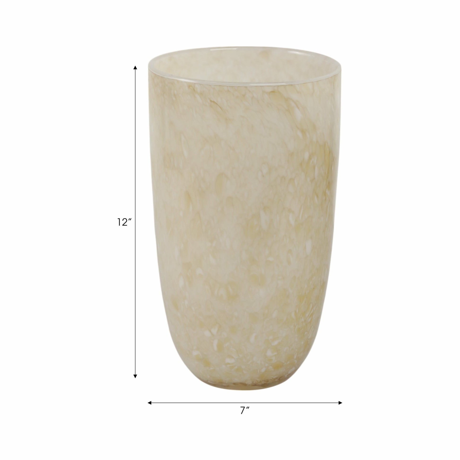 ADDIS&DURBAN GREEN/CREAM GLASS VASE Vases and Jars| Sagebrook Home