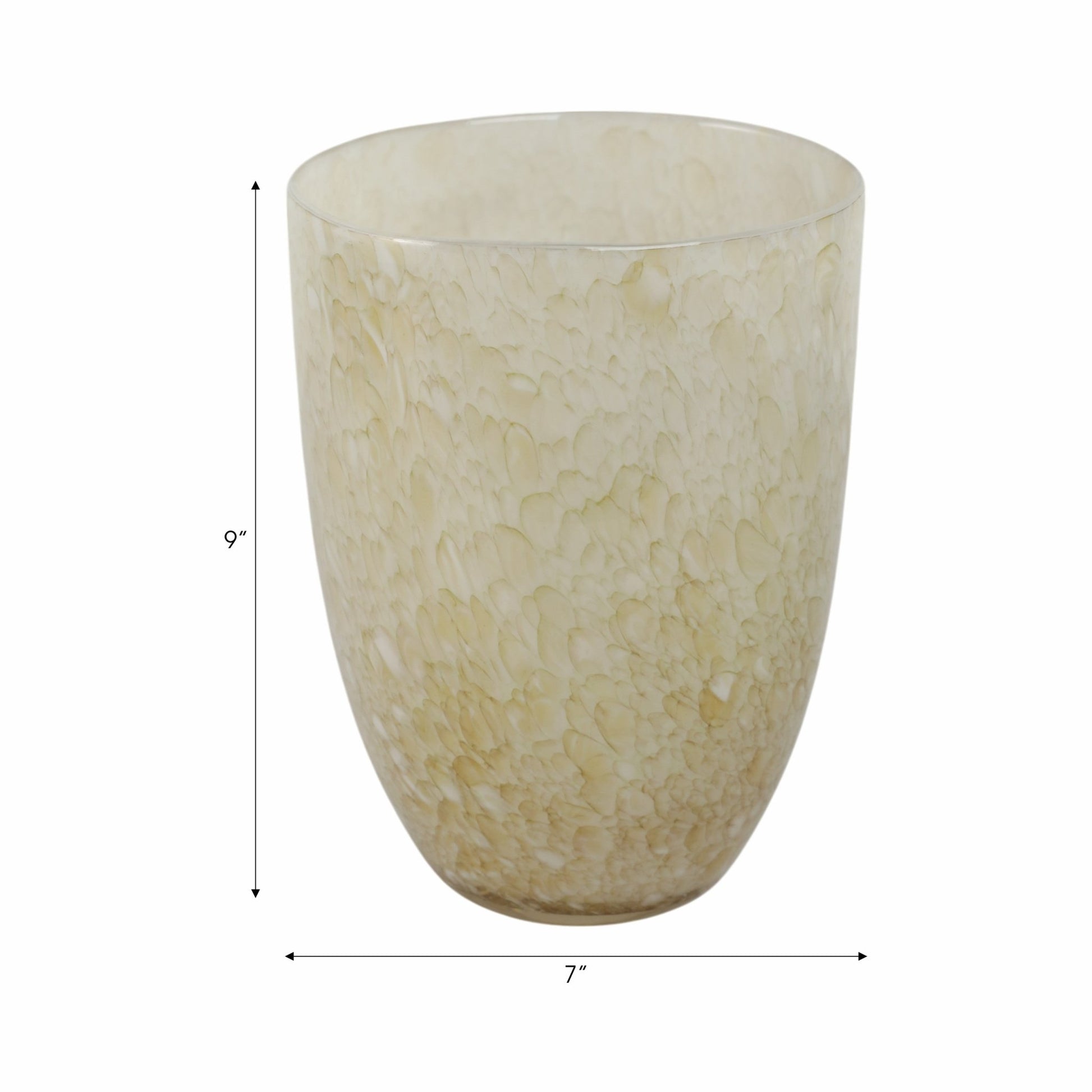 ADDIS&DURBAN GREEN/CREAM GLASS VASE Vases and Jars| Sagebrook Home