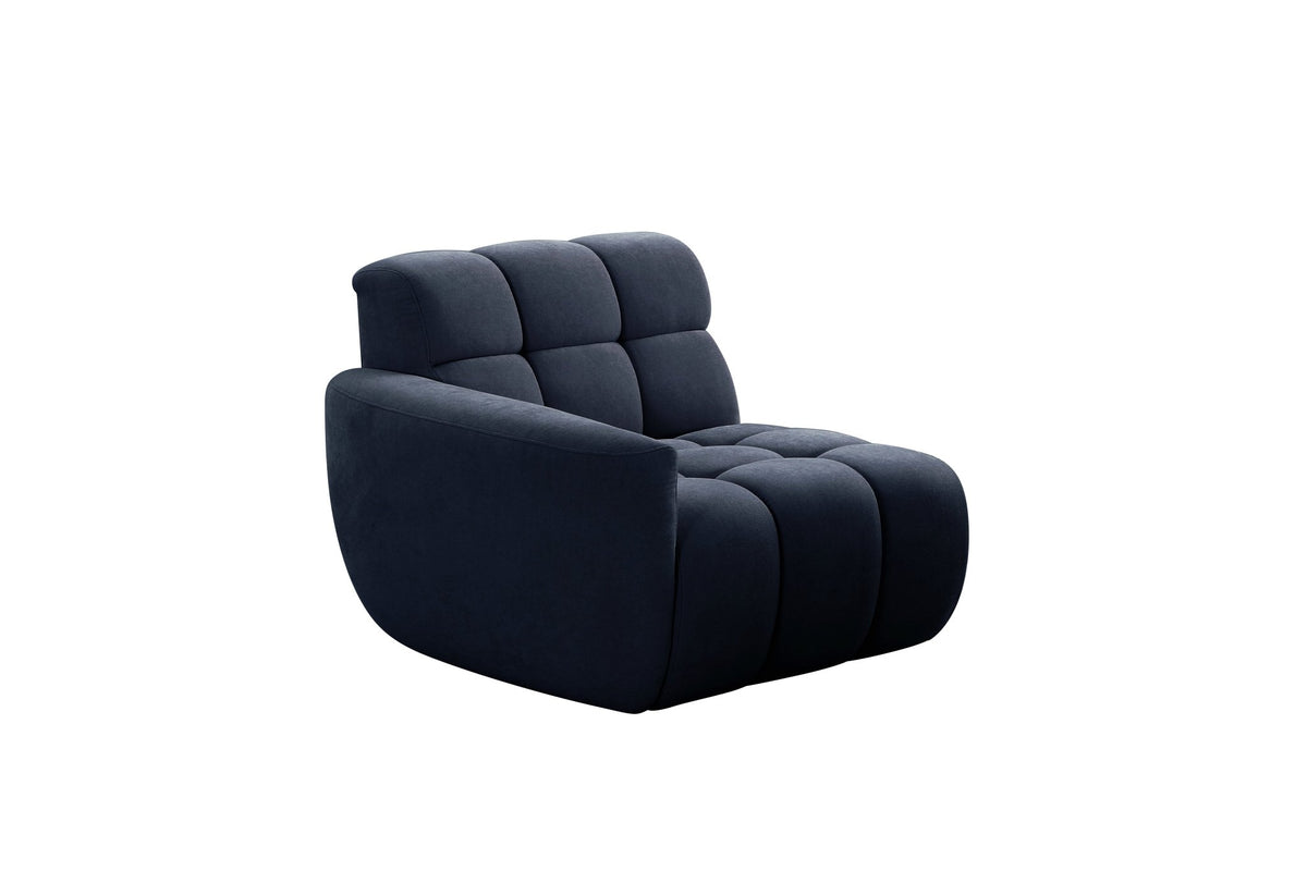 Admiral Navy LAF armed wedge Sectionals| Roots furniture