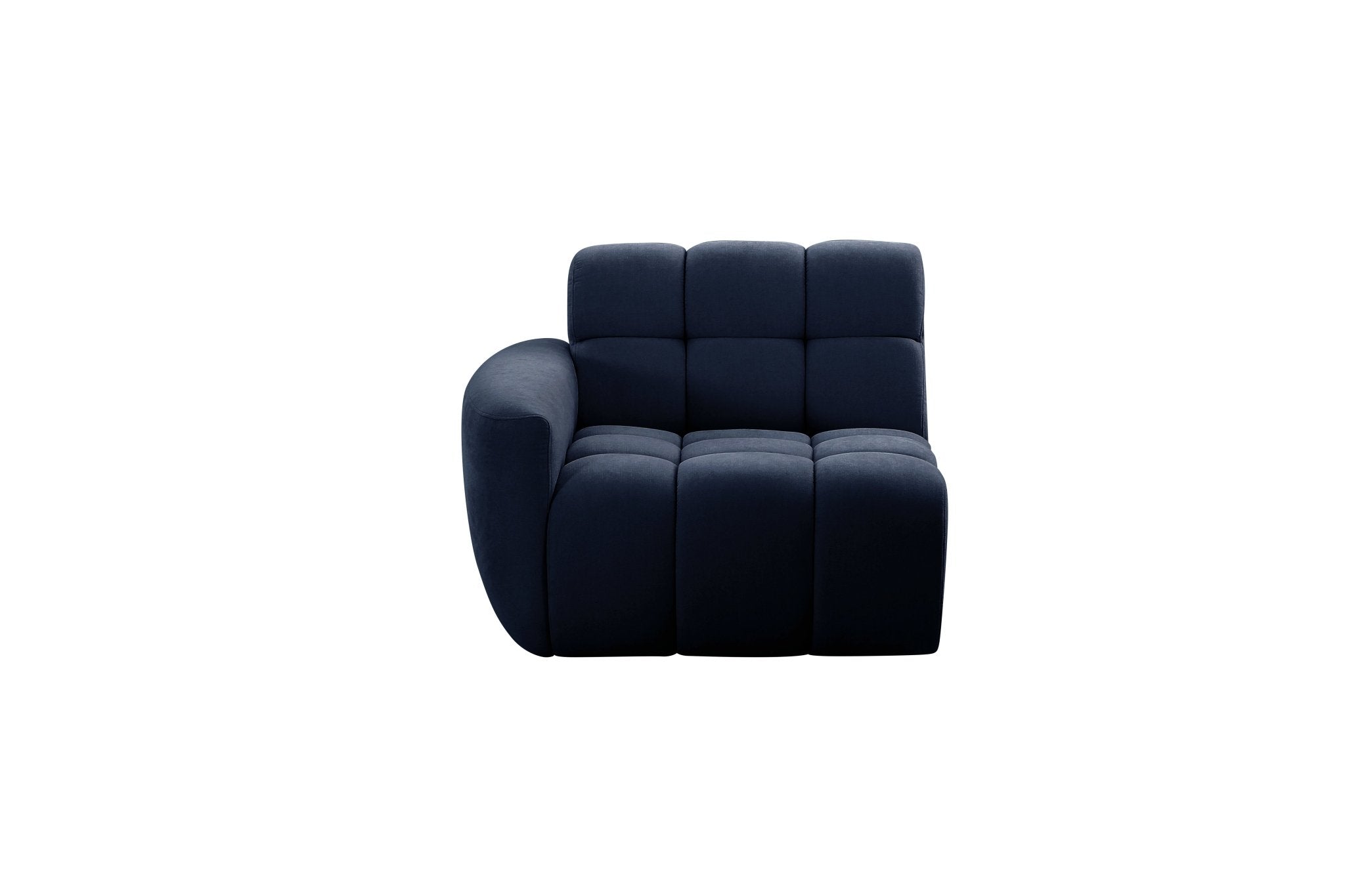 Admiral Navy LAF armed wedge Sectionals| Roots furniture
