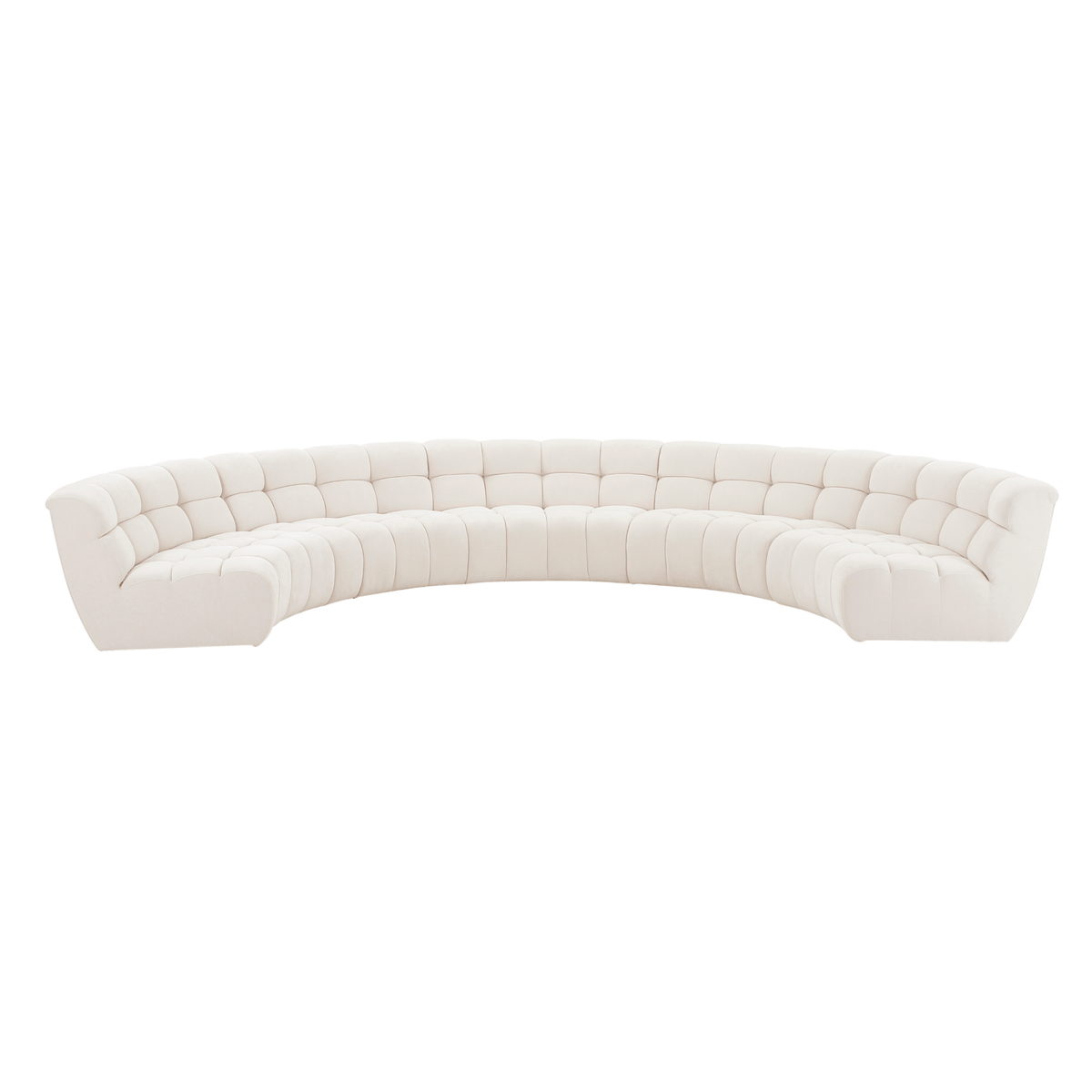 Admiral Round Sectional 5pcs Set - White