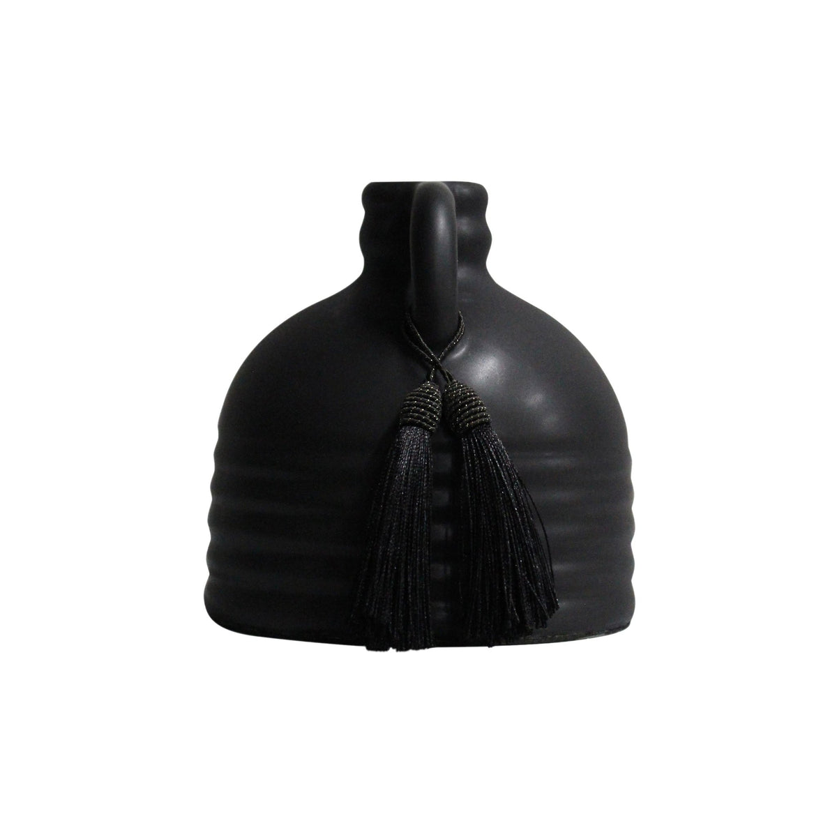 Adonis Black Ceramic Vase Vases and Jars| TOV