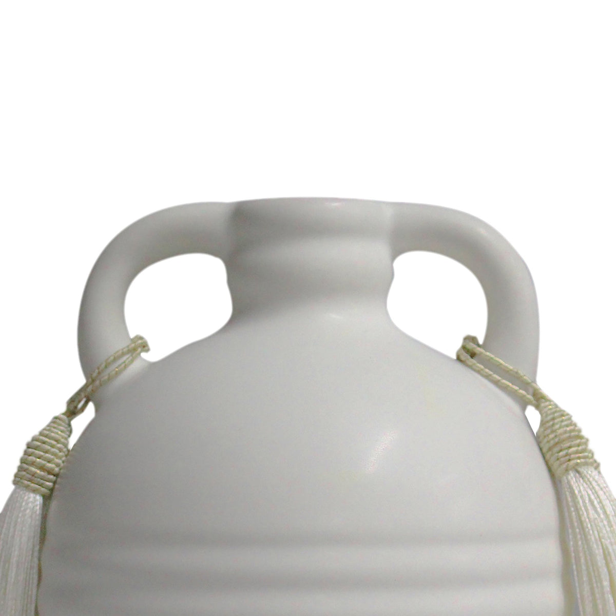 Adonis White Ceramic Vase Vases and Jars| TOV