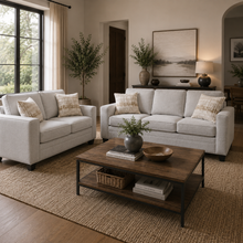 Confa Beige Living Room Set ( Sofa + Loveseat)
