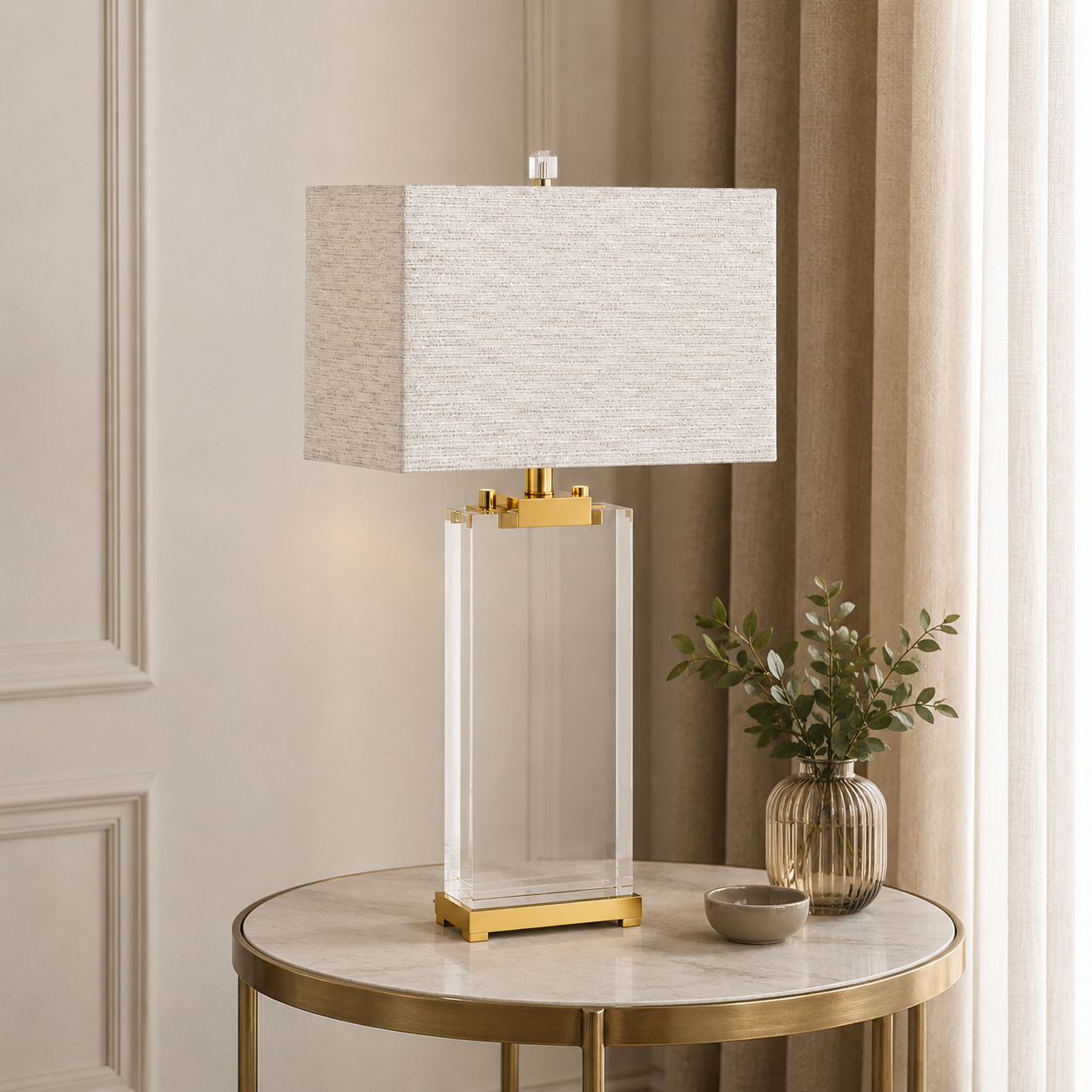 Aurora Brass Table Lamp