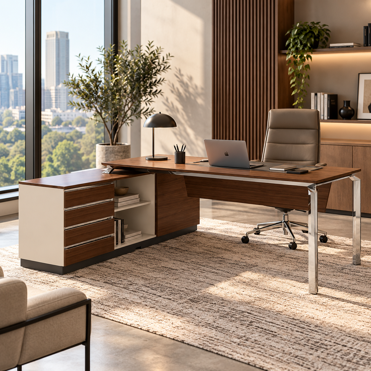 Office Table Y092 - Left Hand Side