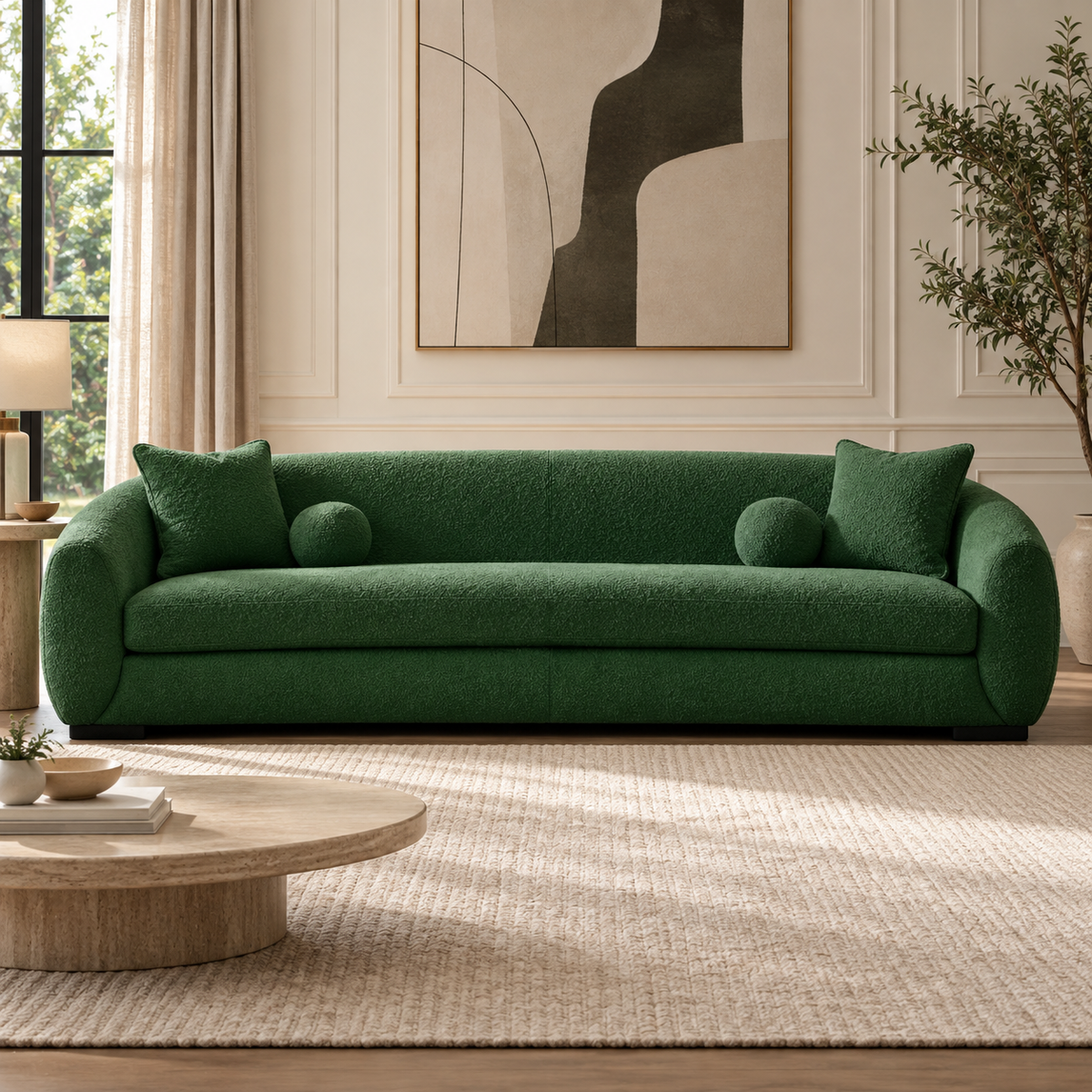 Boucle Sofa ( 250W / 280W /  300W ) - Bouclé