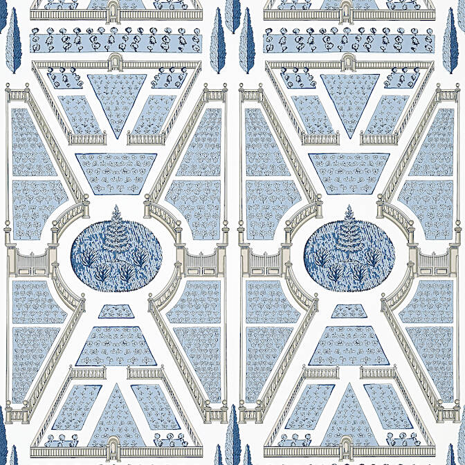 AERIAL GARDEN,Non Woven Wallpaper Wallpaper| Thibaut Design