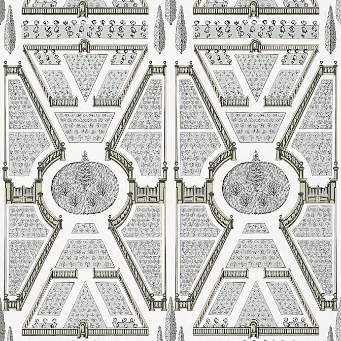 AERIAL GARDEN,Non Woven Wallpaper Wallpaper| Thibaut Design
