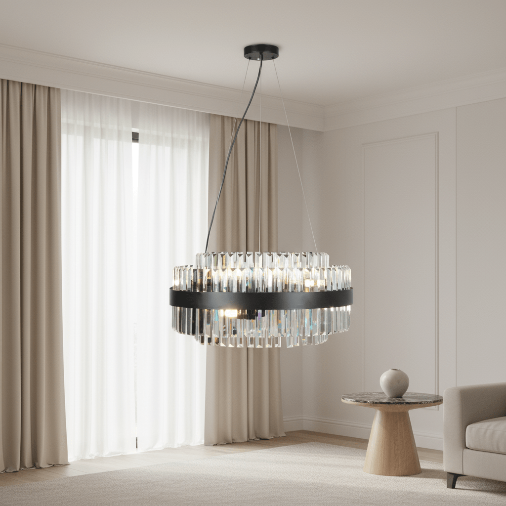 Aether Glass Chandelier chandeliers| Roots Furniture