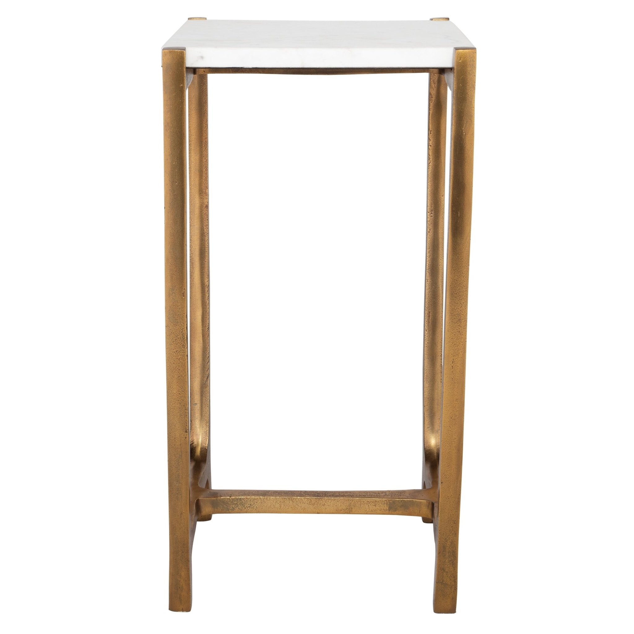 Affinity White Marble Accent Table Accent & End Tables| Uttermost