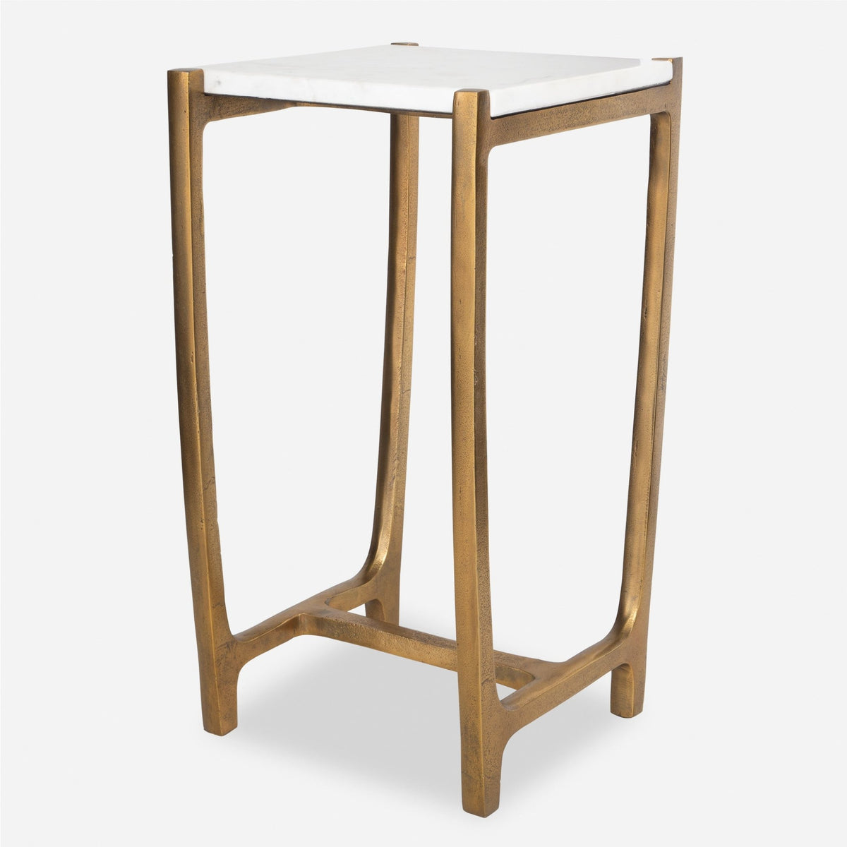 Affinity White Marble Accent Table Accent & End Tables| Uttermost