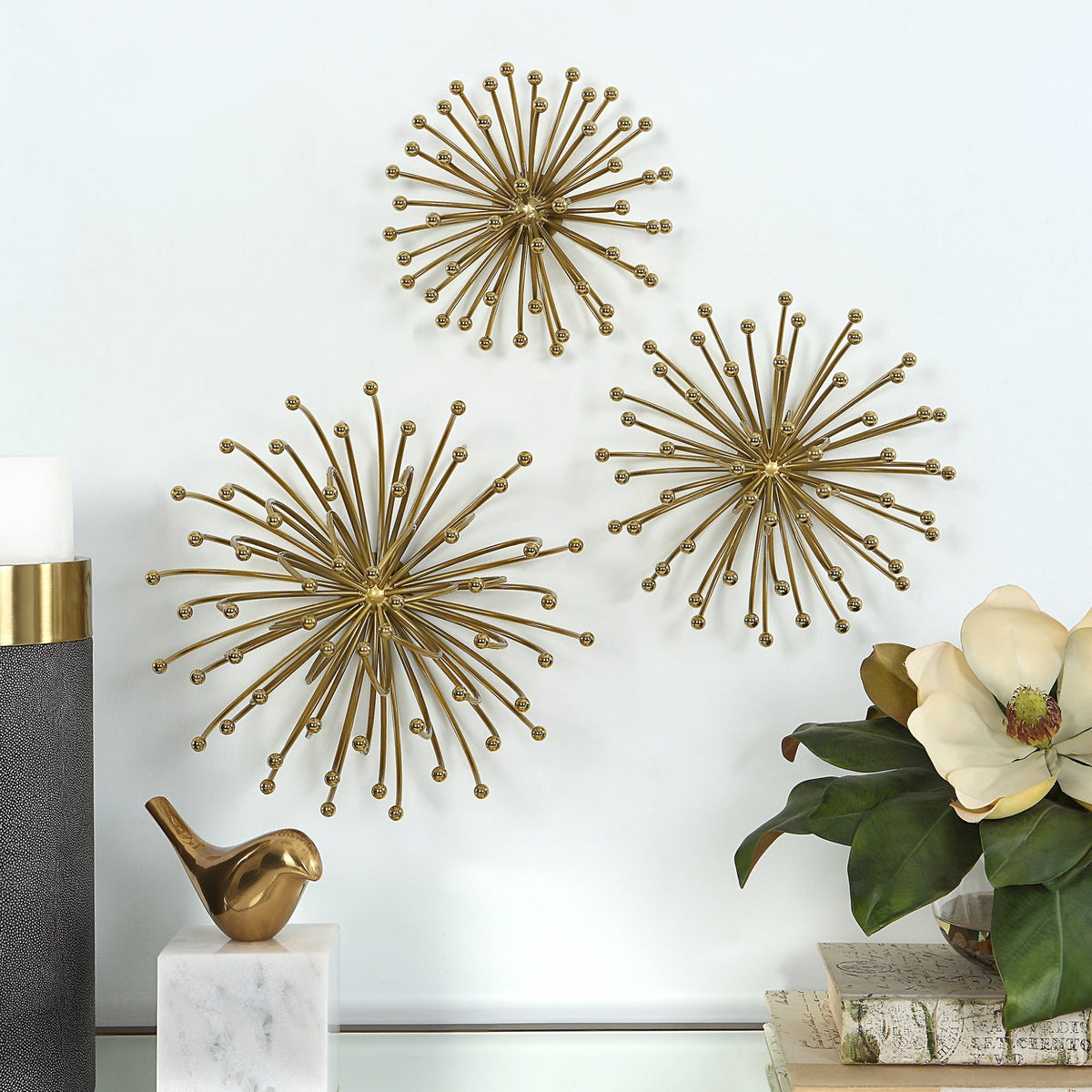 Aga Metal Wall Decor, S/3 Wall Decors| Uttermost