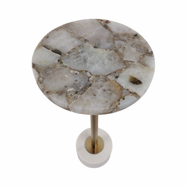 AGA TE MARBLE AND MS GOLD EPL DRINK TABLE Accent & End Tables| Sagebrook Home