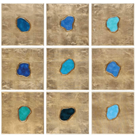 Agate Jewels Hand Painted Canvases, S/9 Hp - Al Rugaib Furniture