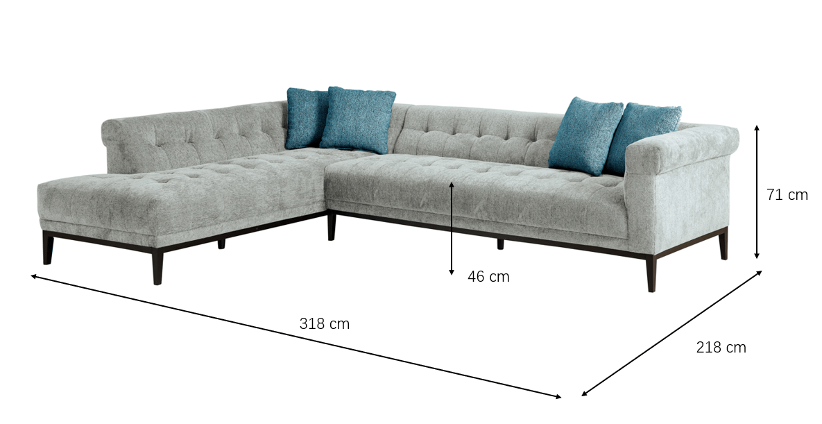 Agate Left Chaise Sectional Sectionals| Roots Furniture