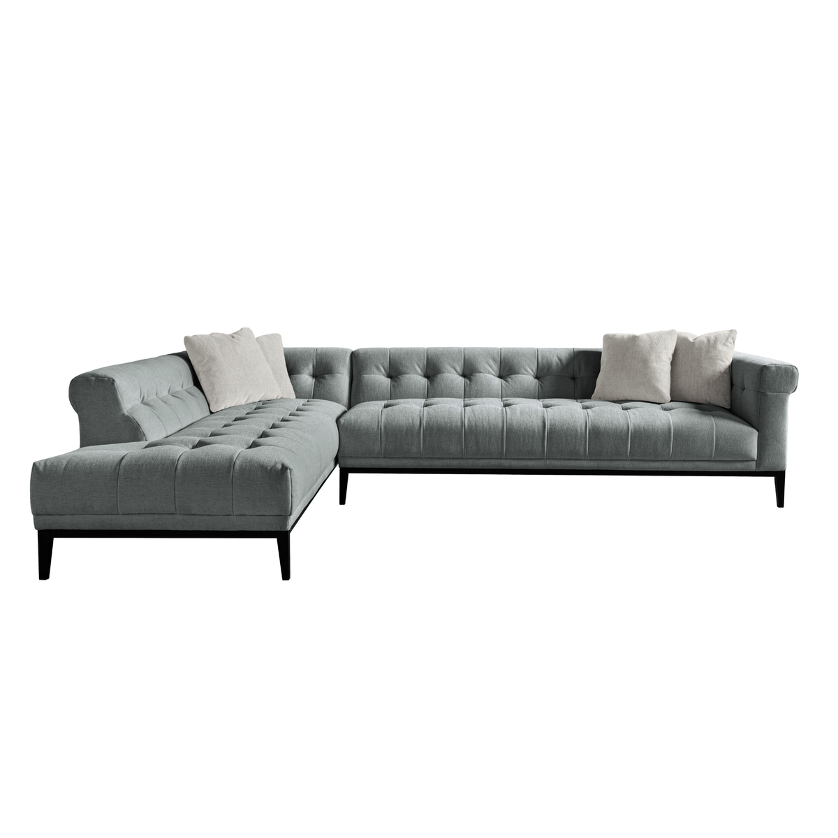 Agate Left Chaise Sectional - Gray