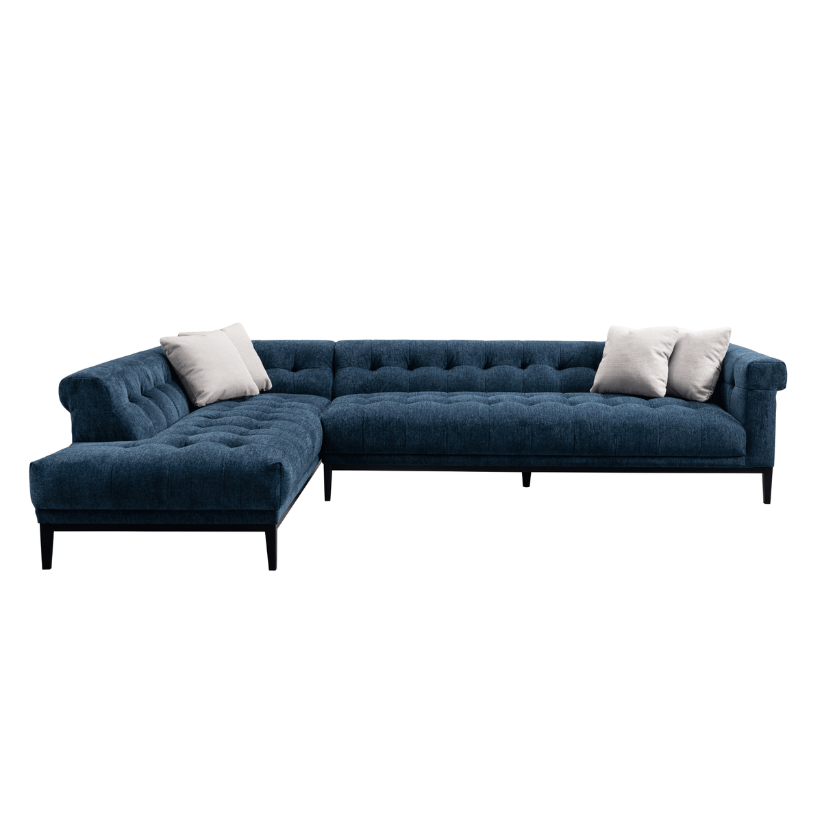 Agate Left Chaise Sectional - Dark Slate Gray