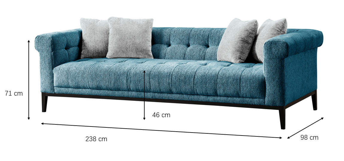Agate Sofa (238cm) Sofas & Loveseats| Roots Furniture