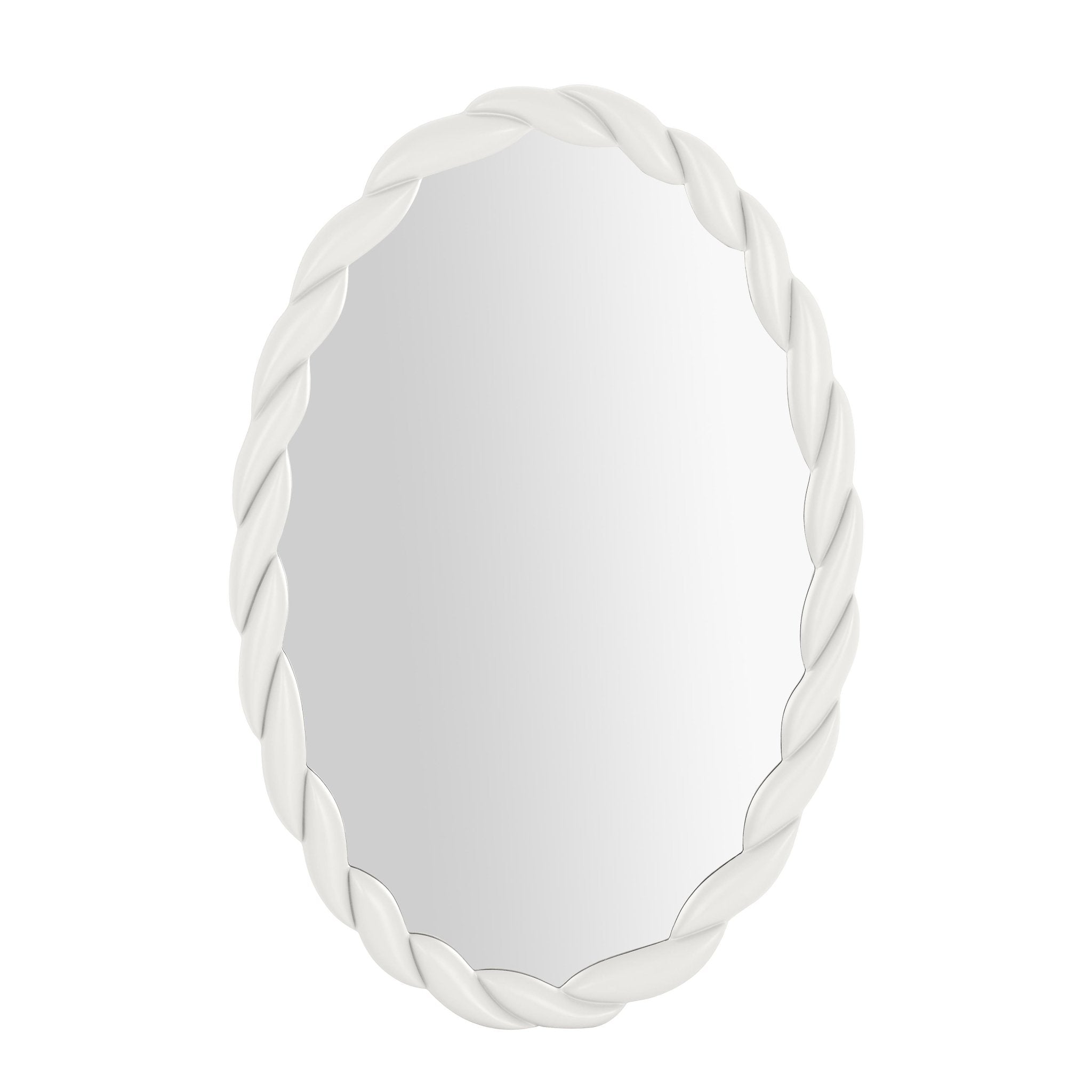 Agnes Cream Oval Mirror Mirrors| TOV