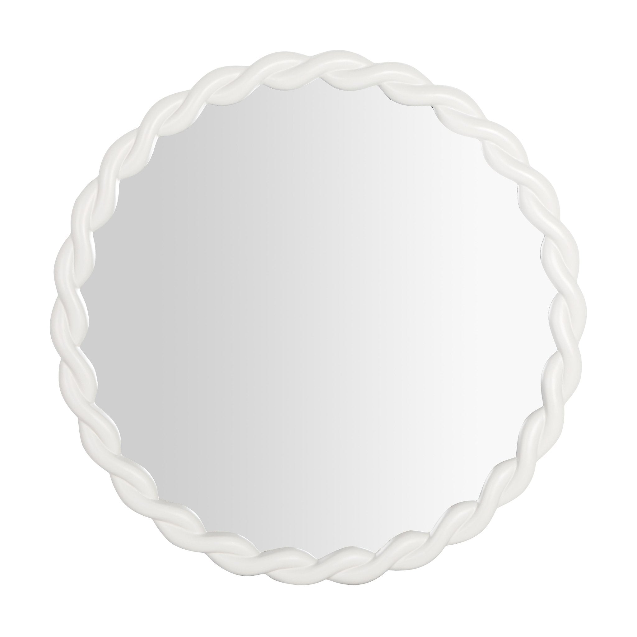 Agnes Cream Round Mirror Mirrors| TOV