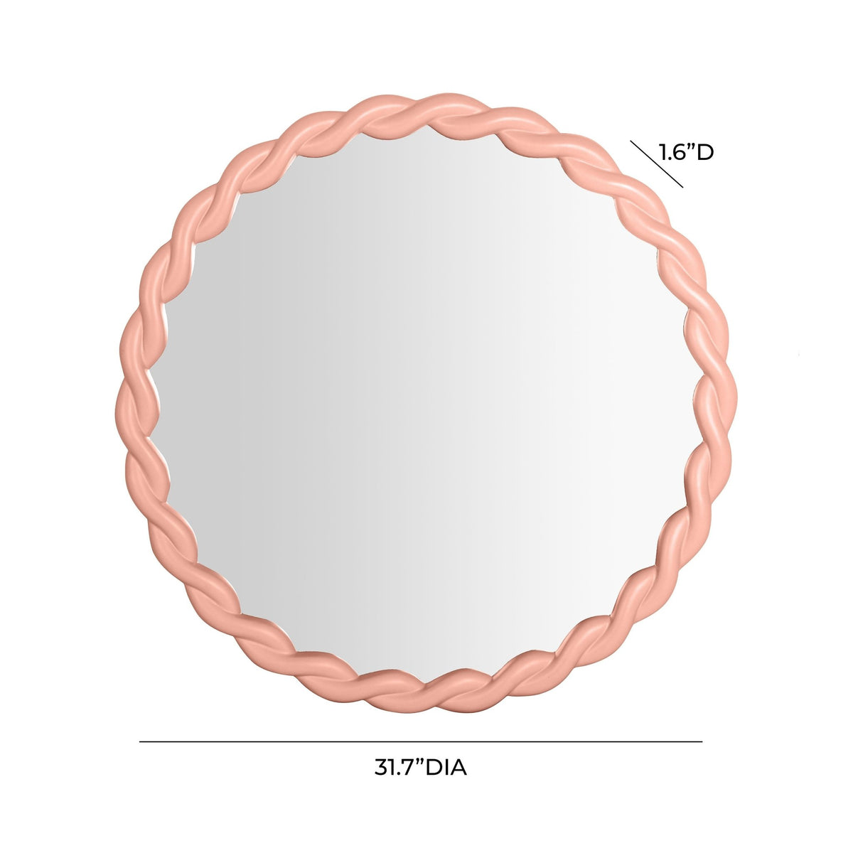 Agnes Mauve Round Mirror Mirrors| TOV
