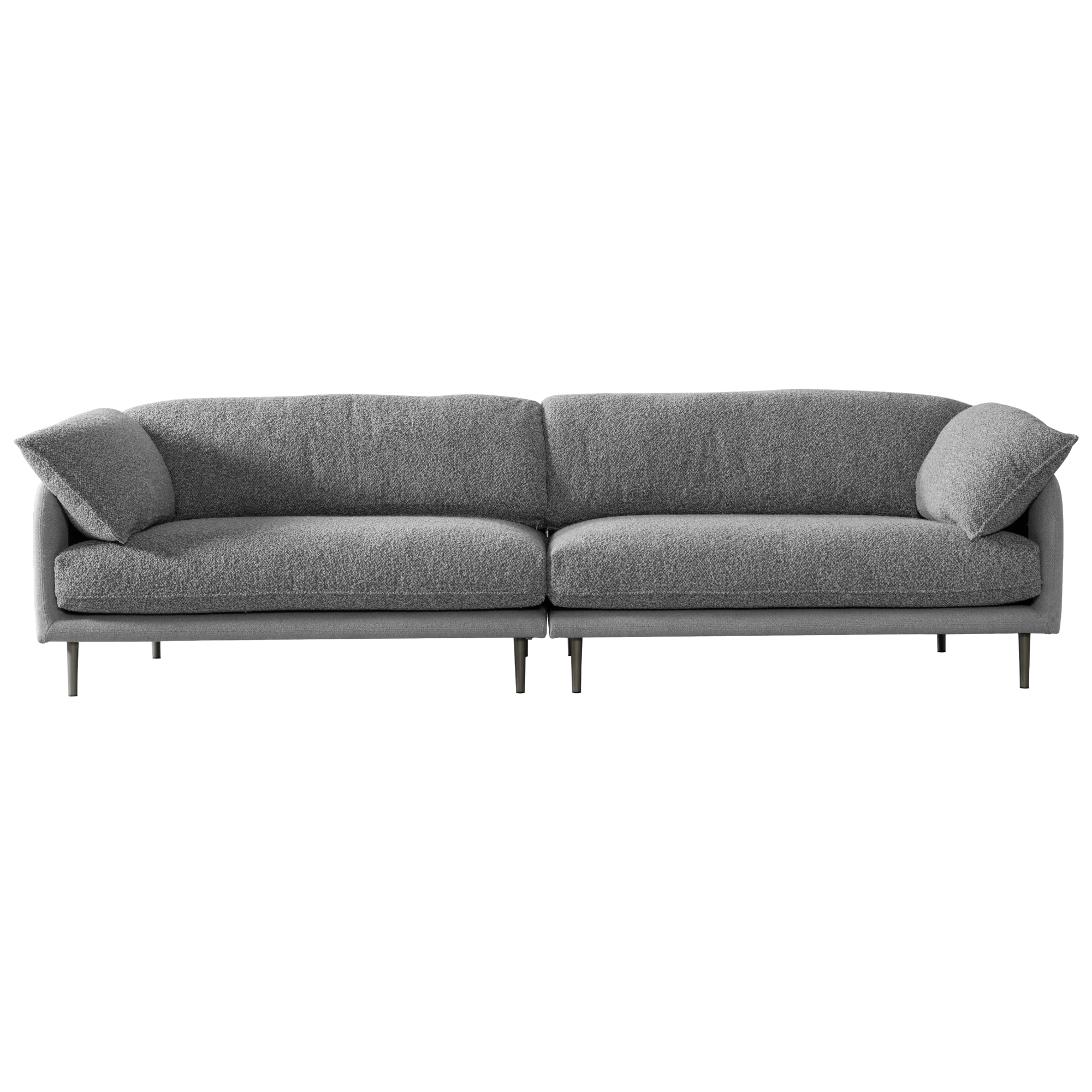 Ahad Grey Boucle 4 Seater Sofa XL Sofas| Roots Furniture