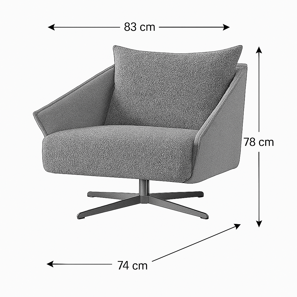 Ahad Grey Boucle Chair Chairs| Roots Furniture