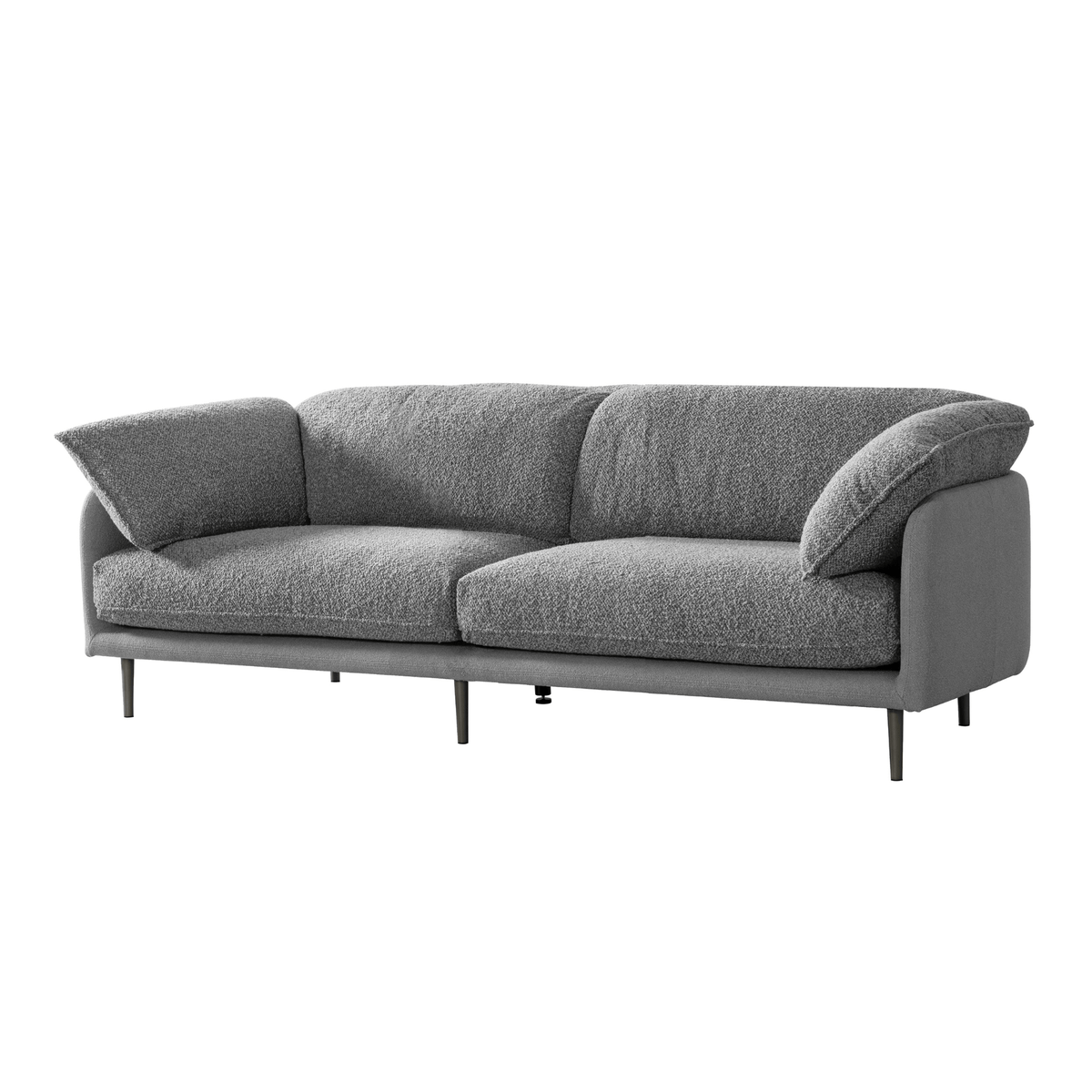 Ahad Grey Boucle Sofa Sofas & Loveseats| Roots Furniture