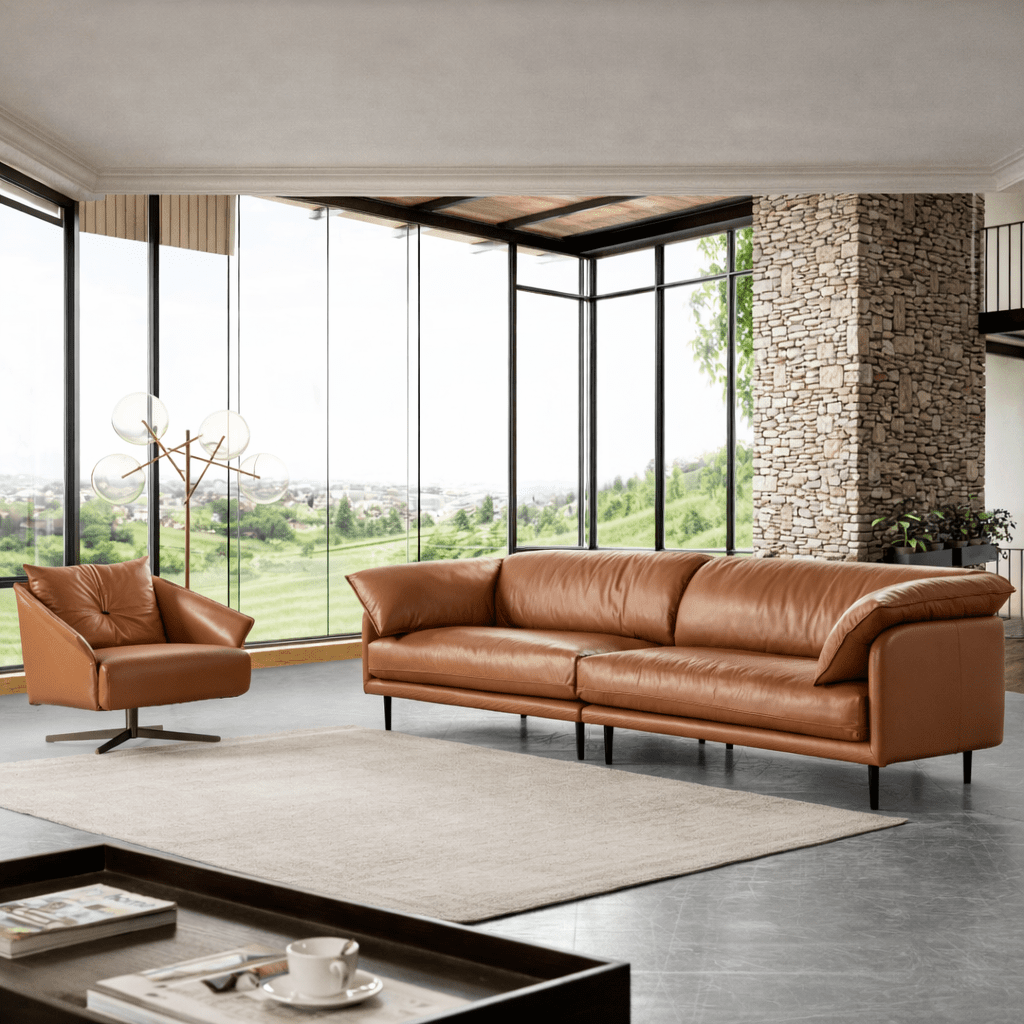Ahad Living Room Set - Brown