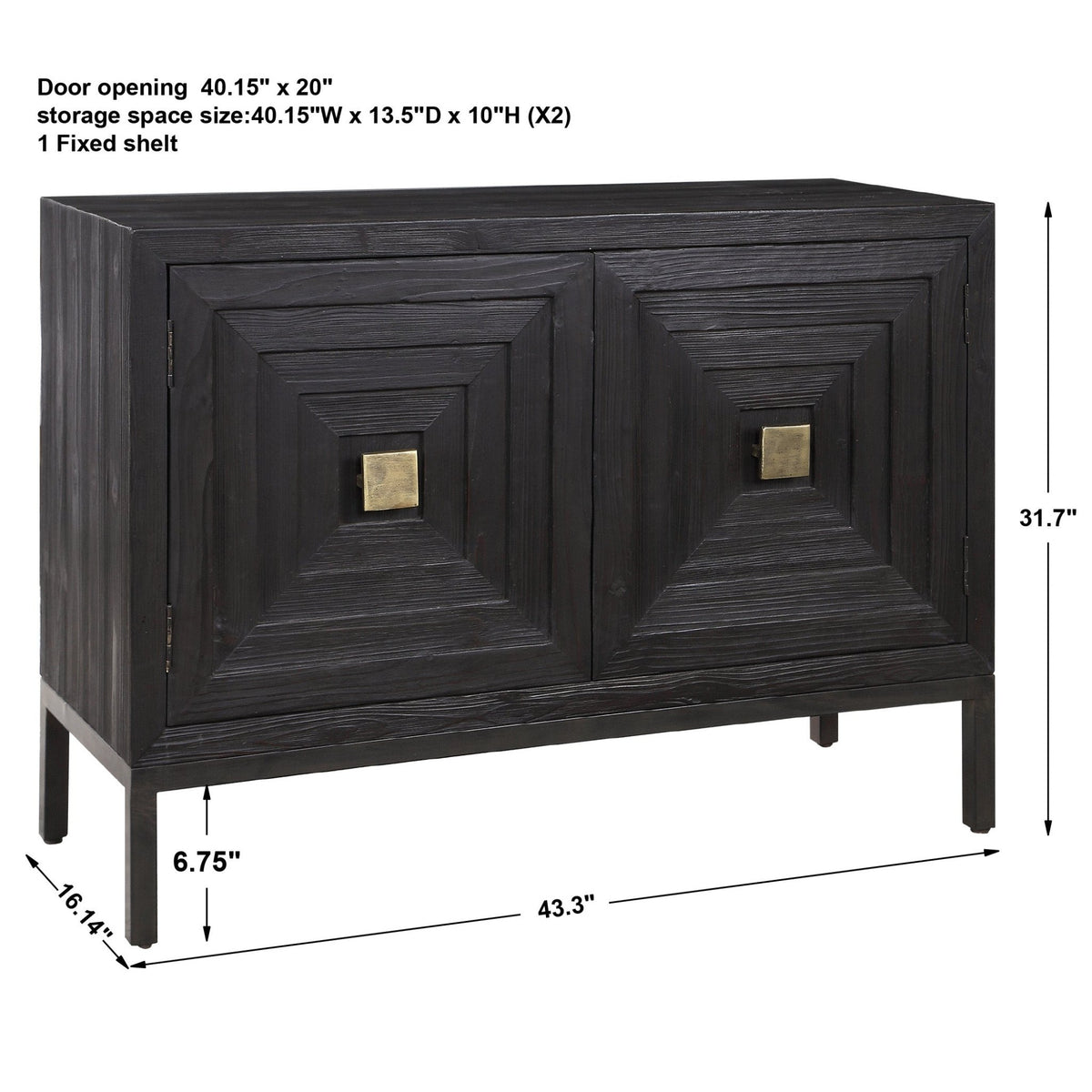 Aiken 2 Door Cabinet Cabinets & Chests| Uttermost