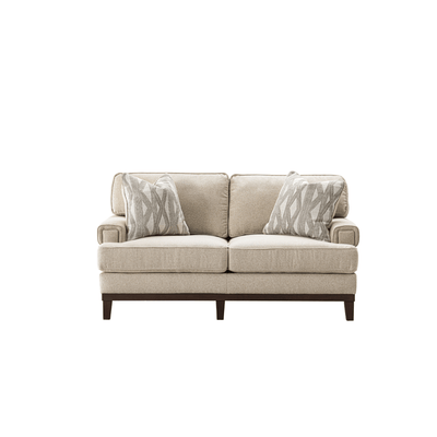 Ajda Beige Loveseat - Al Rugaib Furniture