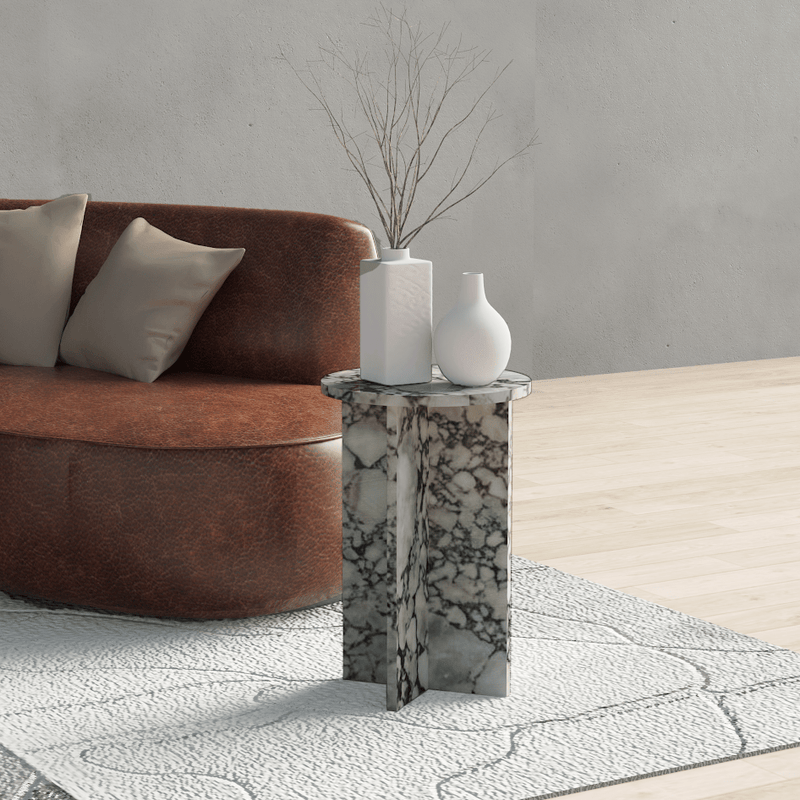 Akasya MARBLE SIDE TABLE - Al Rugaib Furniture