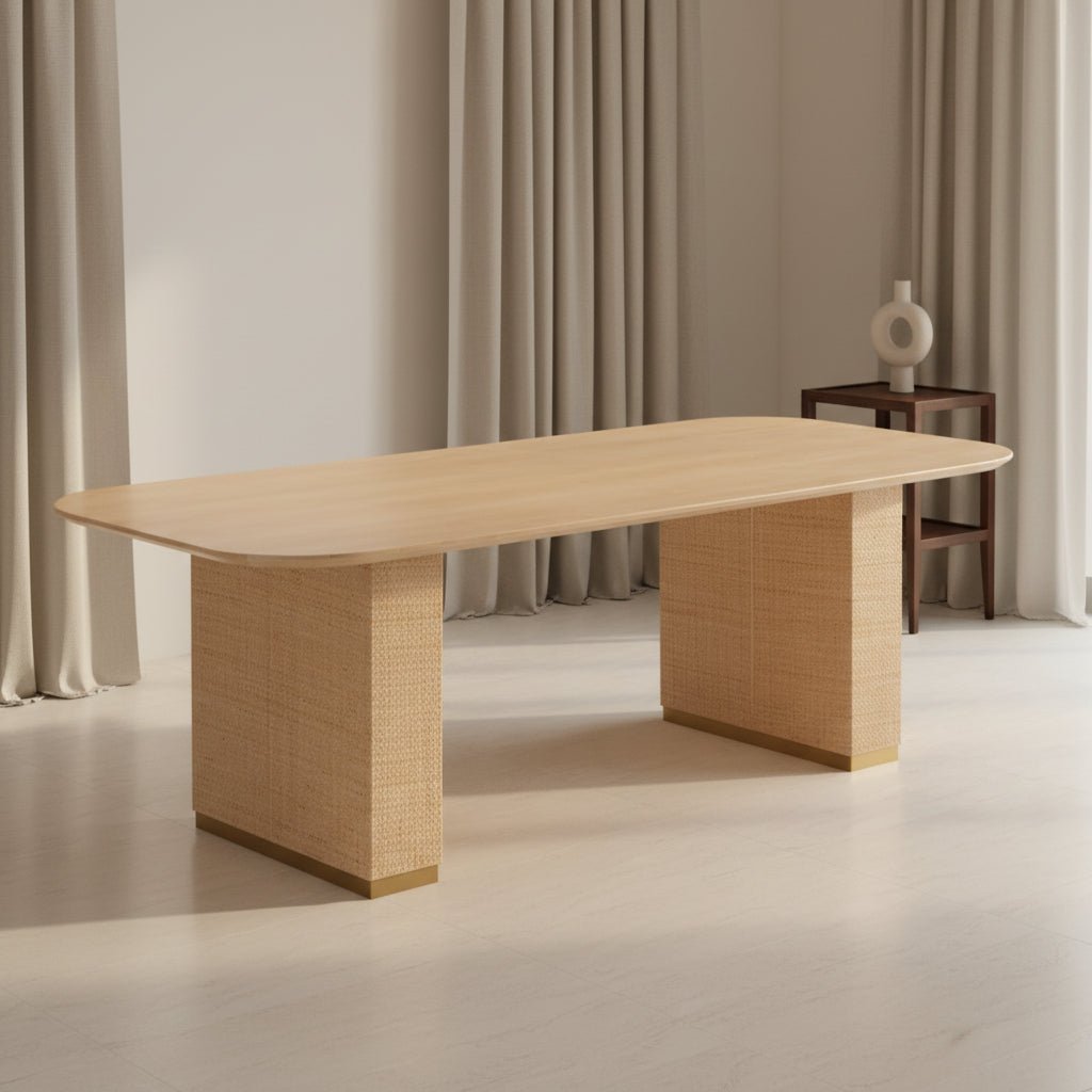 Akiba 96 inch Rectangular Dining Table Dining Tables| TOV
