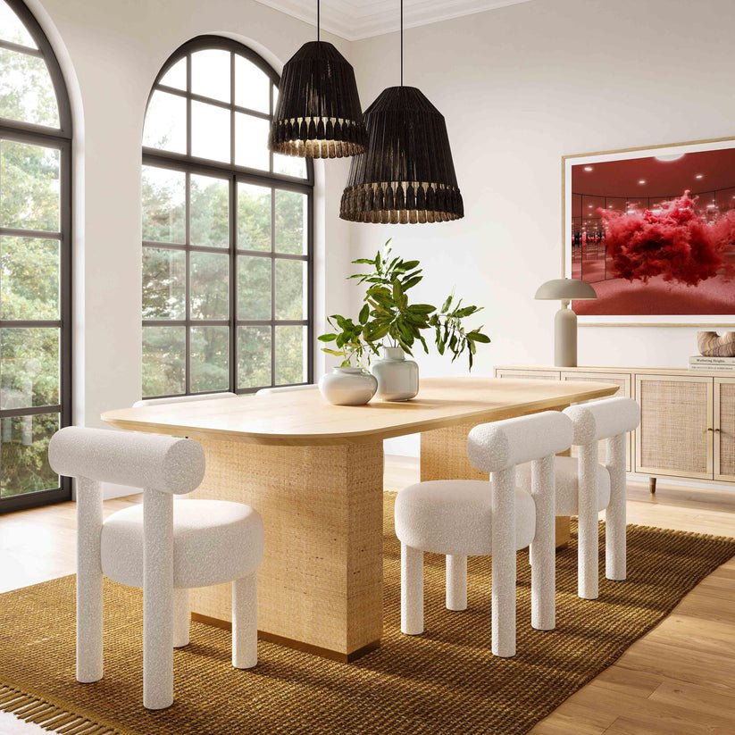 Akiba 96 inch Rectangular Dining Table Dining Tables| TOV