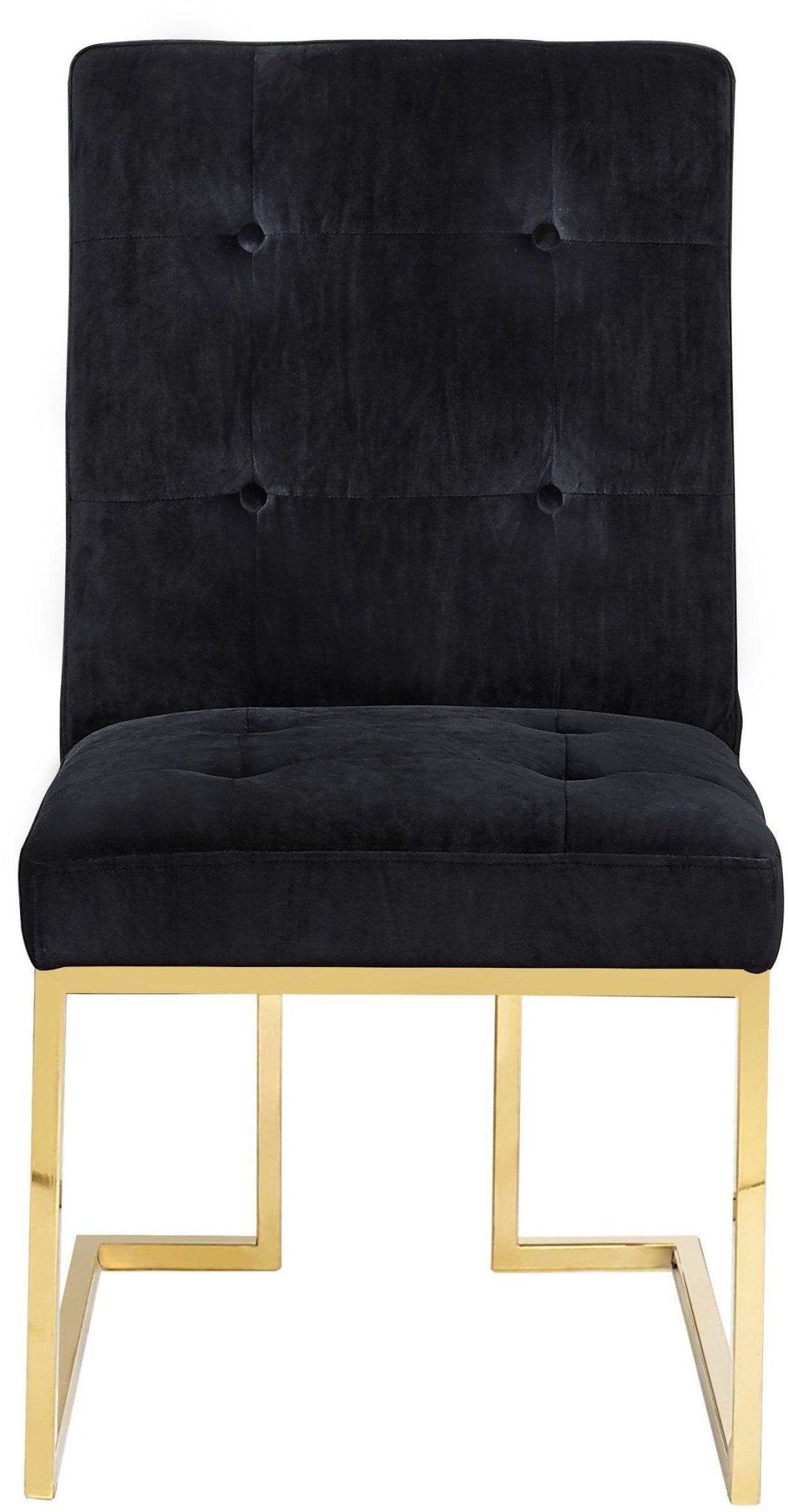 AKIKO BLACK VELVET CHAIR Dining Chairs| TOV