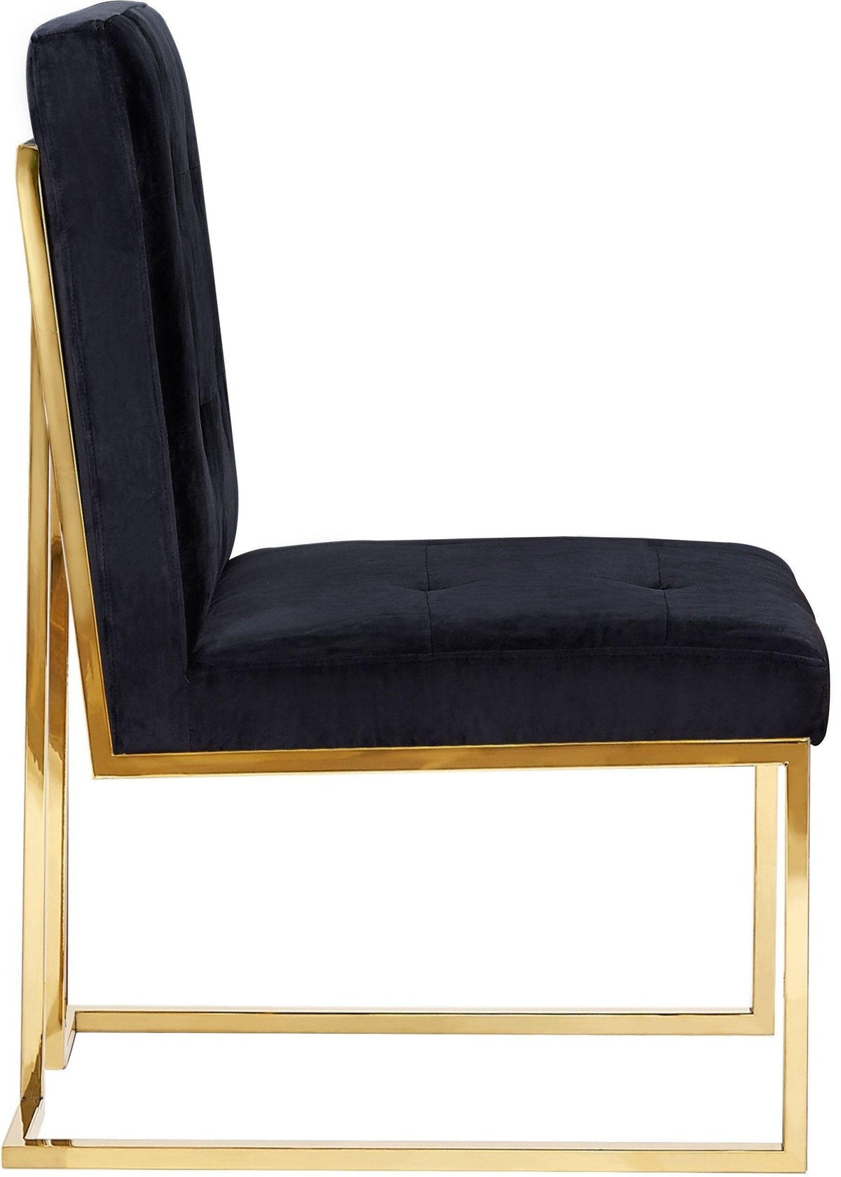 AKIKO BLACK VELVET CHAIR Dining Chairs| TOV