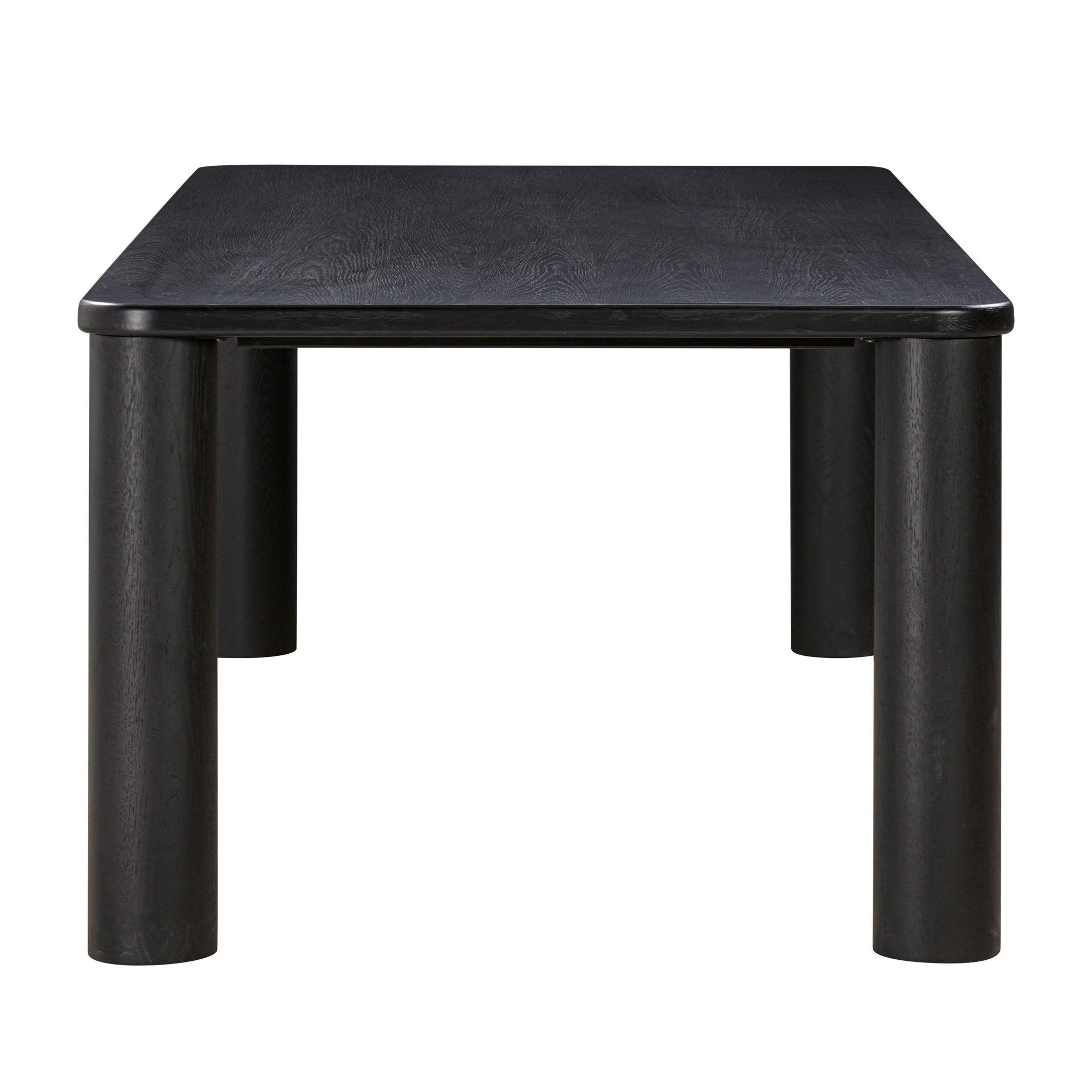 Akola Black Oak Rectangular Dining Table Dining Tables| TOV