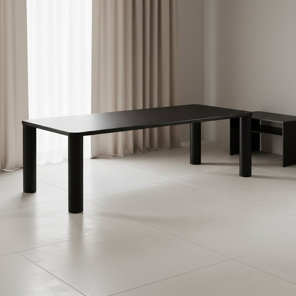 Akola Black Oak Rectangular Dining Table Dining Tables| TOV