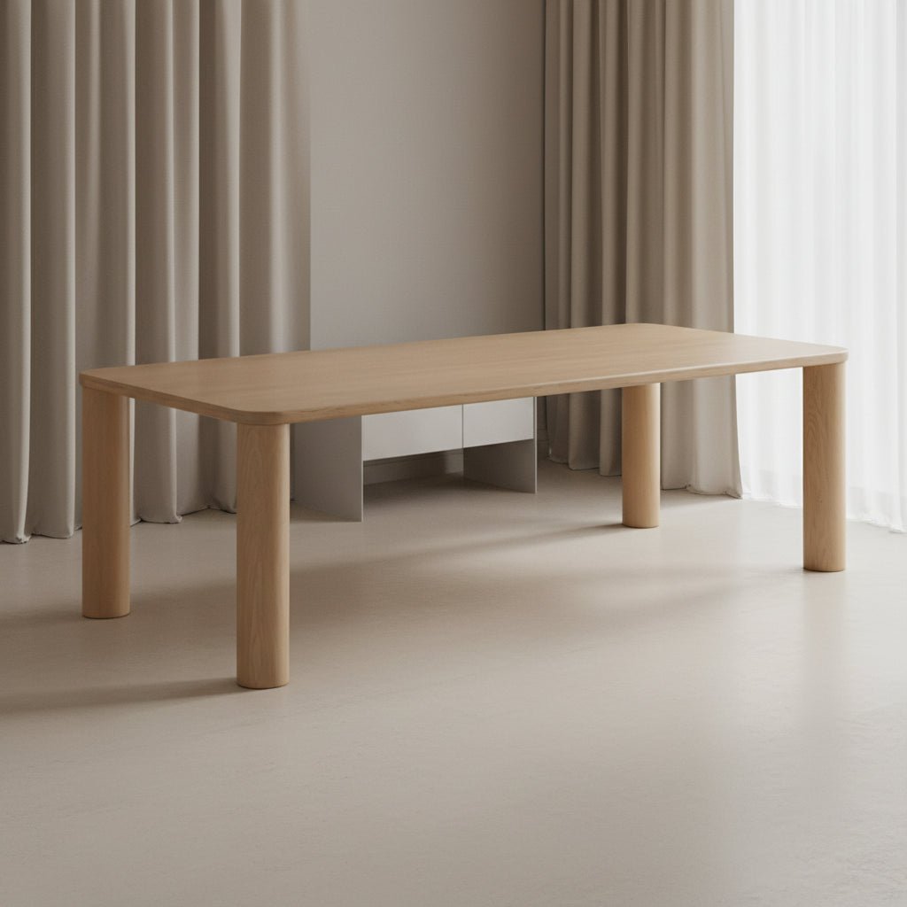 Akola Natural Oak Rectangular Dining Table Dining Tables| TOV