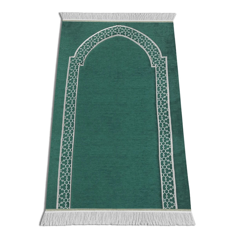 Al - Huda Memory Foam Prayer Mat – 2.5 cm Thick | Soft Velvet Fabric | Joint & Knee Support | Foldable Design - Al Rugaib Furniture