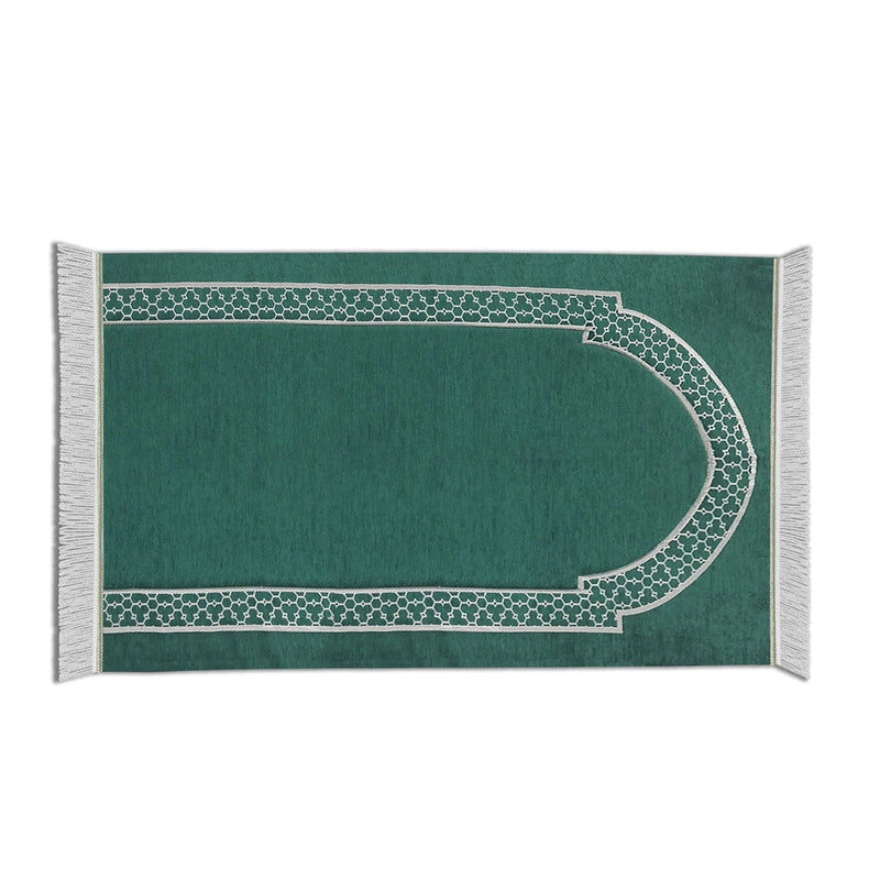 Al - Huda Memory Foam Prayer Mat – 2.5 cm Thick | Soft Velvet Fabric | Joint & Knee Support | Foldable Design - Al Rugaib Furniture